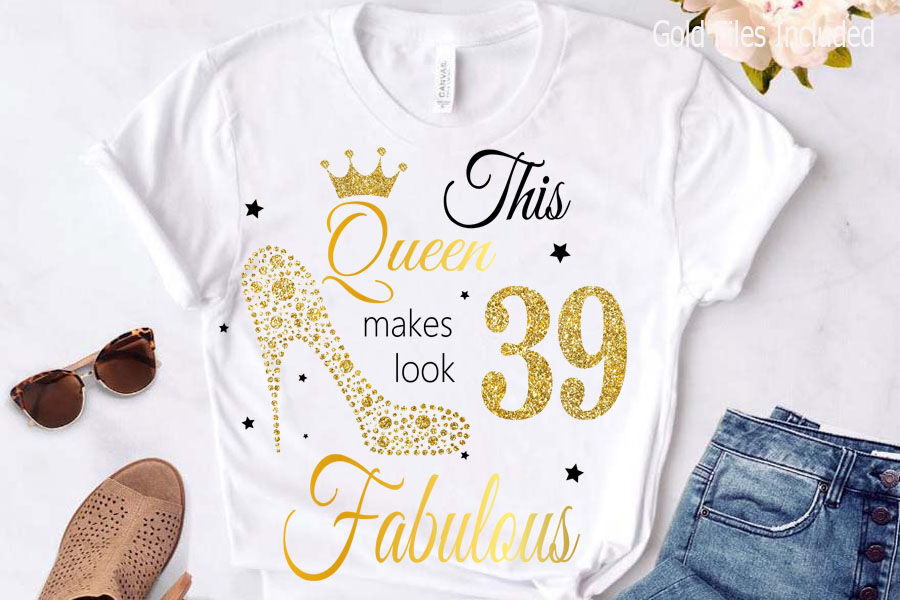 39th Birthday SVG files for Cricut. Birthday Gift 39th Birthday png, svg,  dxf clipart files. Birthday Queen 39th Birthday svg - Clip Art Library