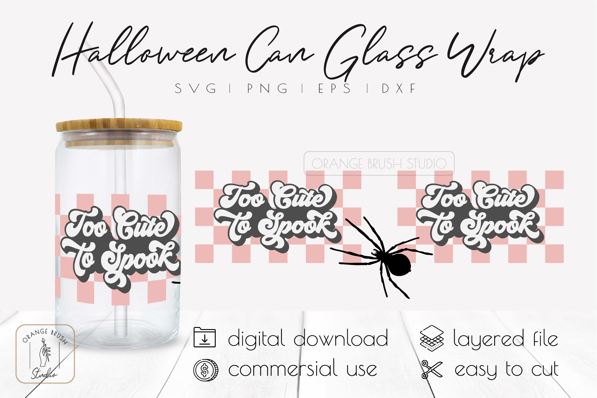 Too Cute To Spook | Cold Cup Wrap