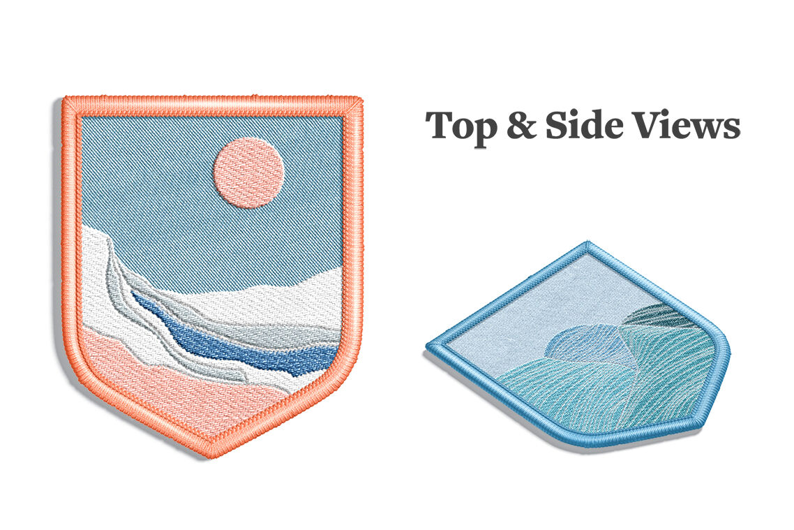 Custom Shape Embroidery Patch Mockup —  — Mockups, Fonts,  Graphics, Templates & more