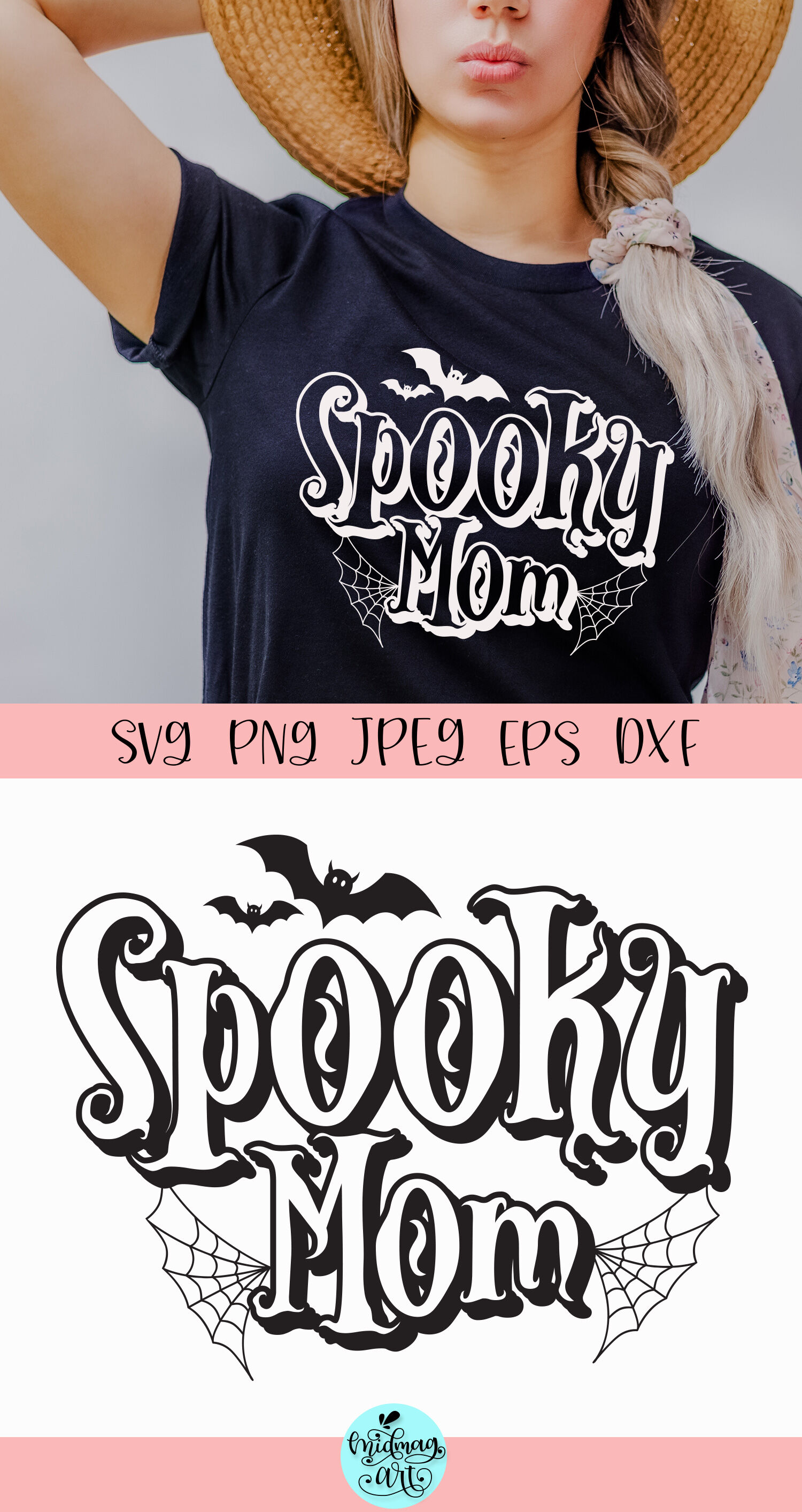 Spooky Mom Svg Halloween Cut File By Midmagart Thehungryjpeg