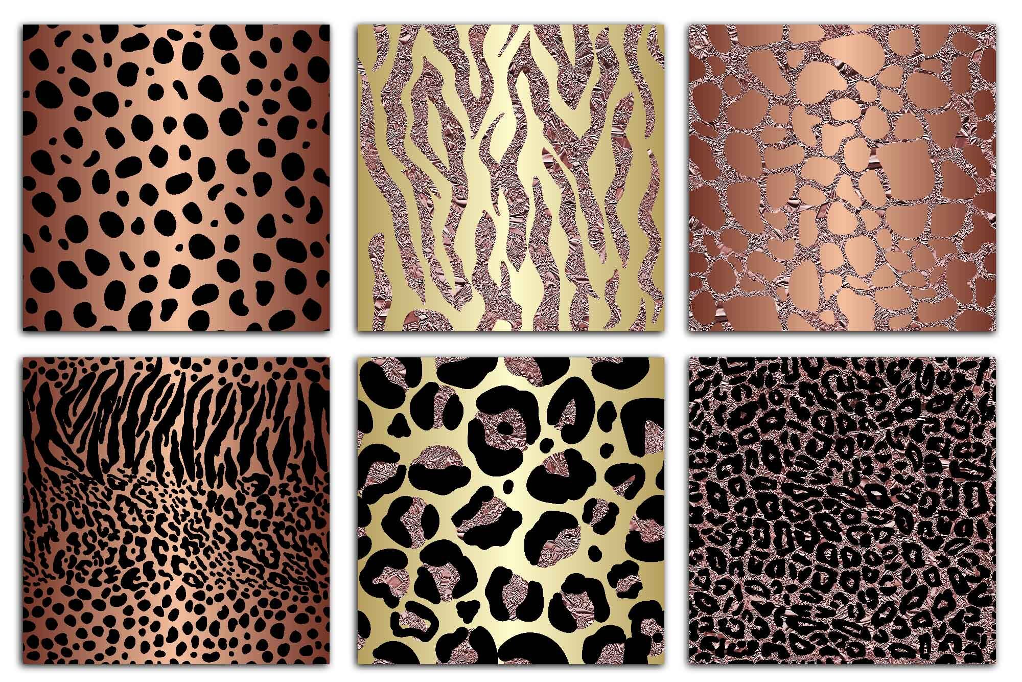 Copper Safari Animal Print Seamless Digital Paper By Fantasy Cliparts ...