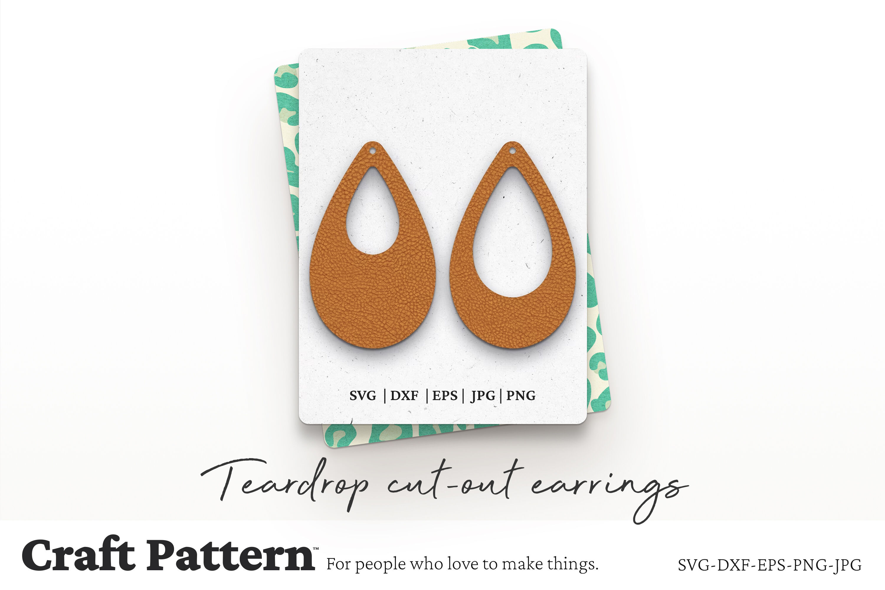 Teardrop Earrings SVG, Earring SVG, Earring Template, Laser Cut Files ...
