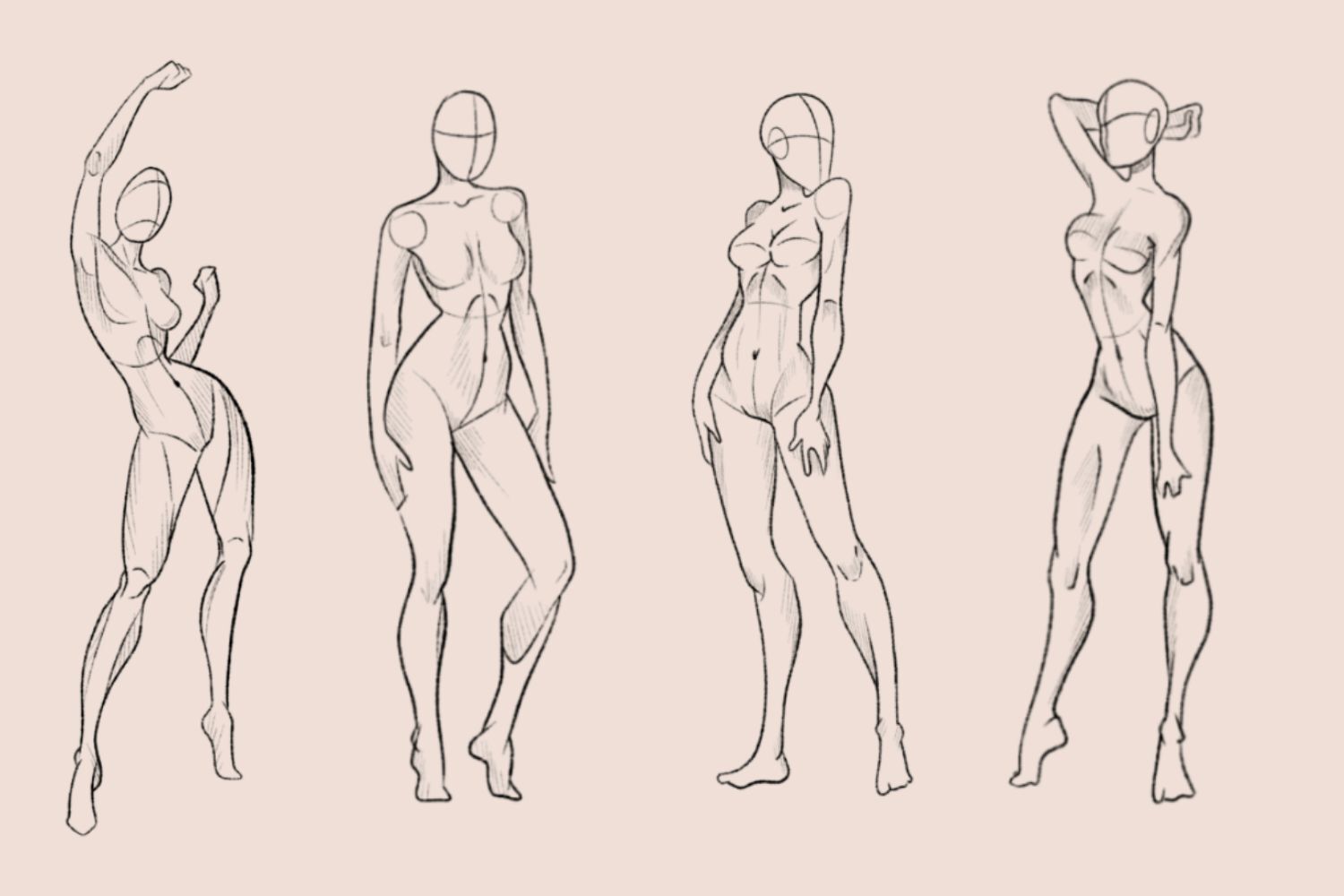 25 Procreate Stamp Body Reference Female