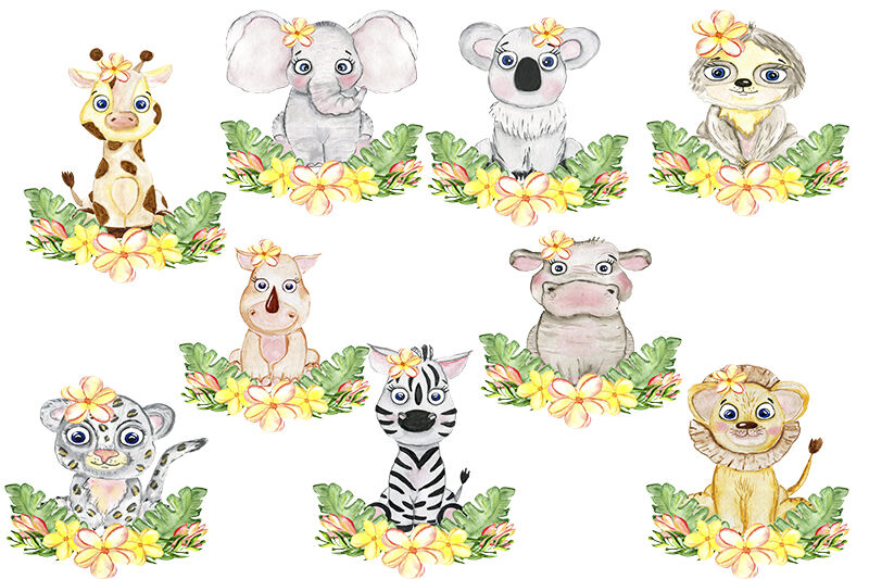 Jungle Animals Clipart, Safari Animal Clipart With Transparent Background,  African Animals PNG -  Finland