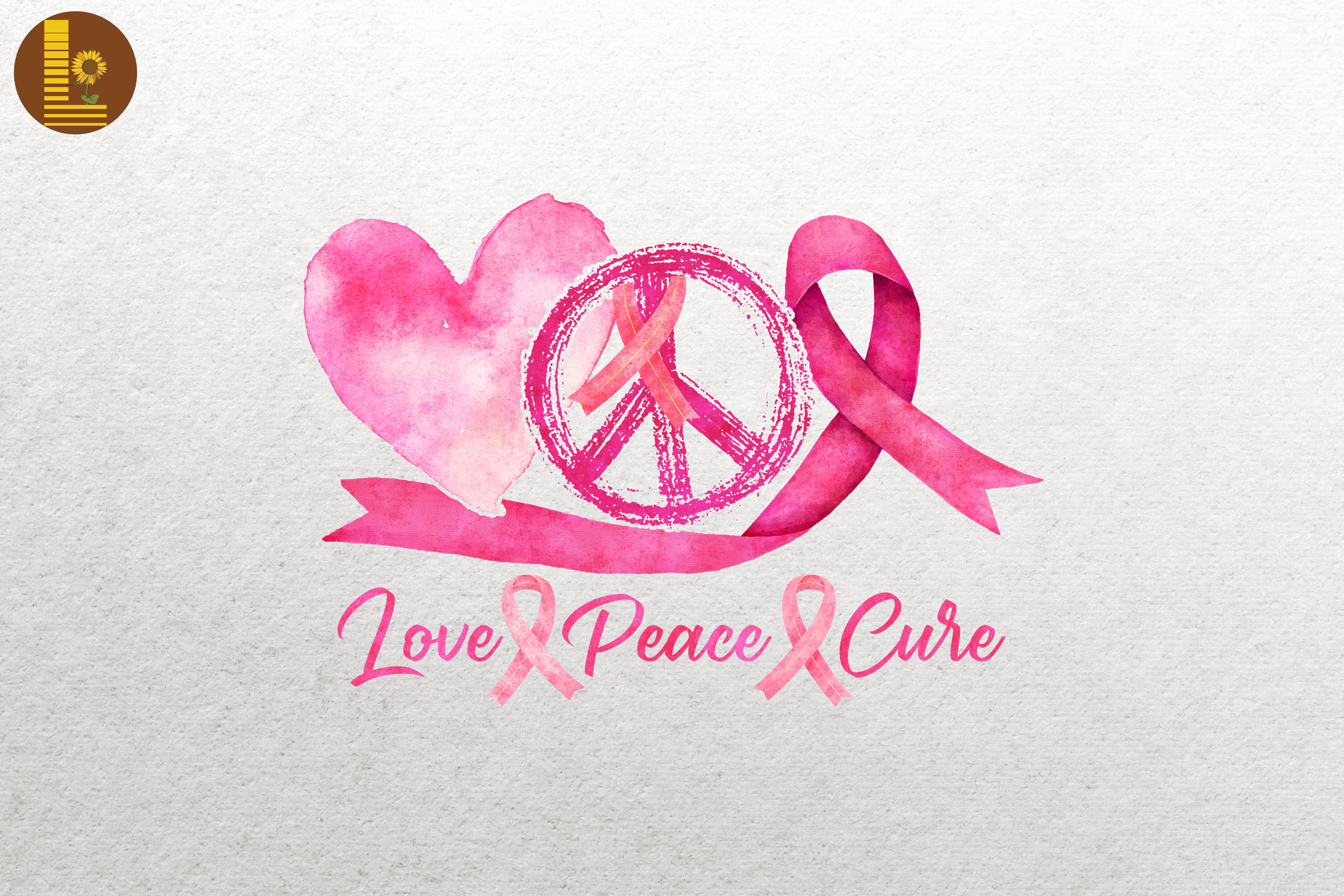 Buy Peace Love Cure Sublimation Png Digital Download Psoriasis Online in  India 