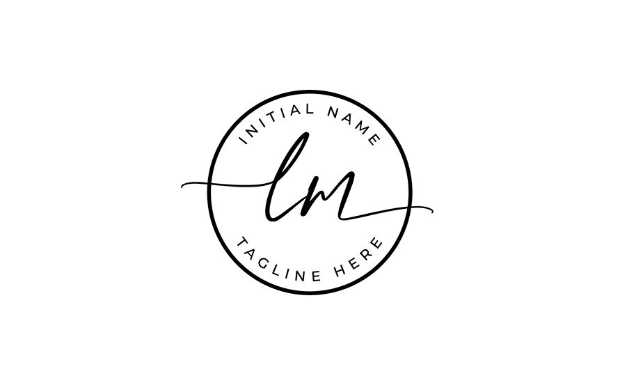 Handwritten Logo, Premade Logo, vl Initial Letters, Monogram By Smart Works