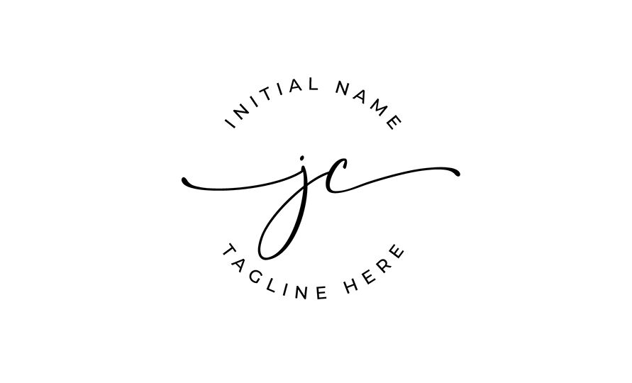 Handwritten Logo, Premade Logo, jc Initial Letters, Monogram By Smart ...