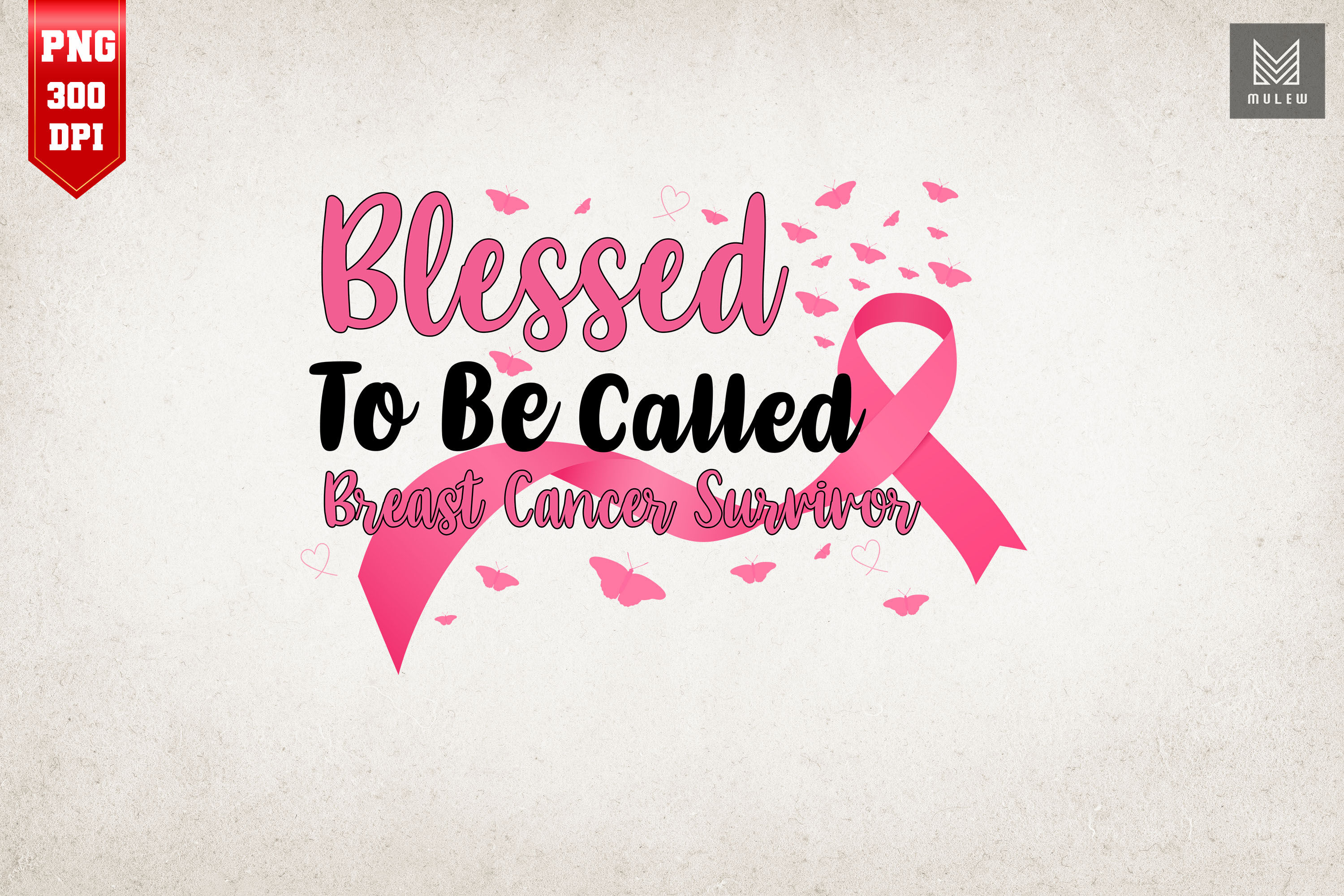 Breast Cancer Pink Ribbon Survivor By Mulew Art