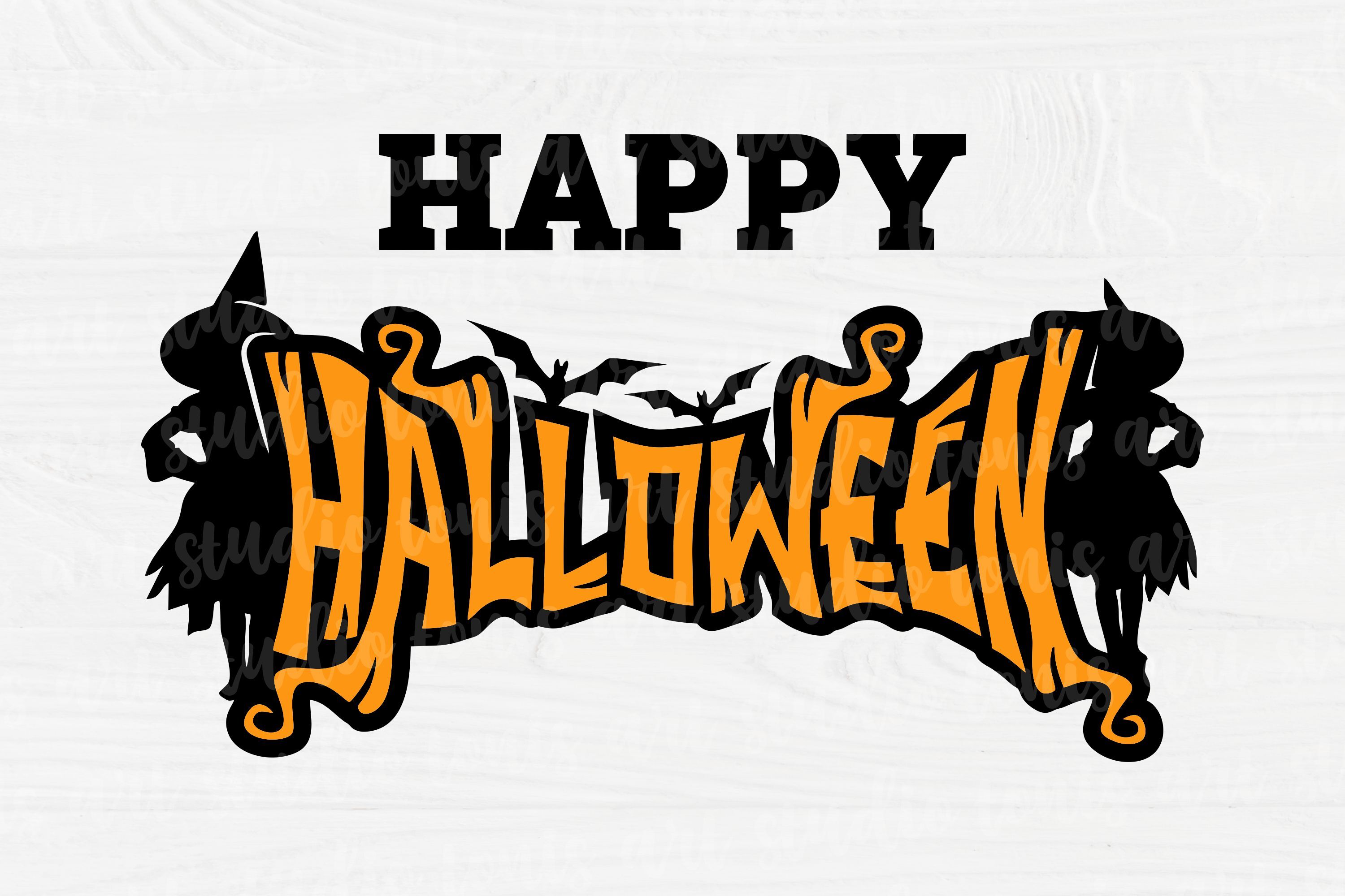 No.289 Happy Halloween Banner Print/Cut SVG & Pdf -  Portugal