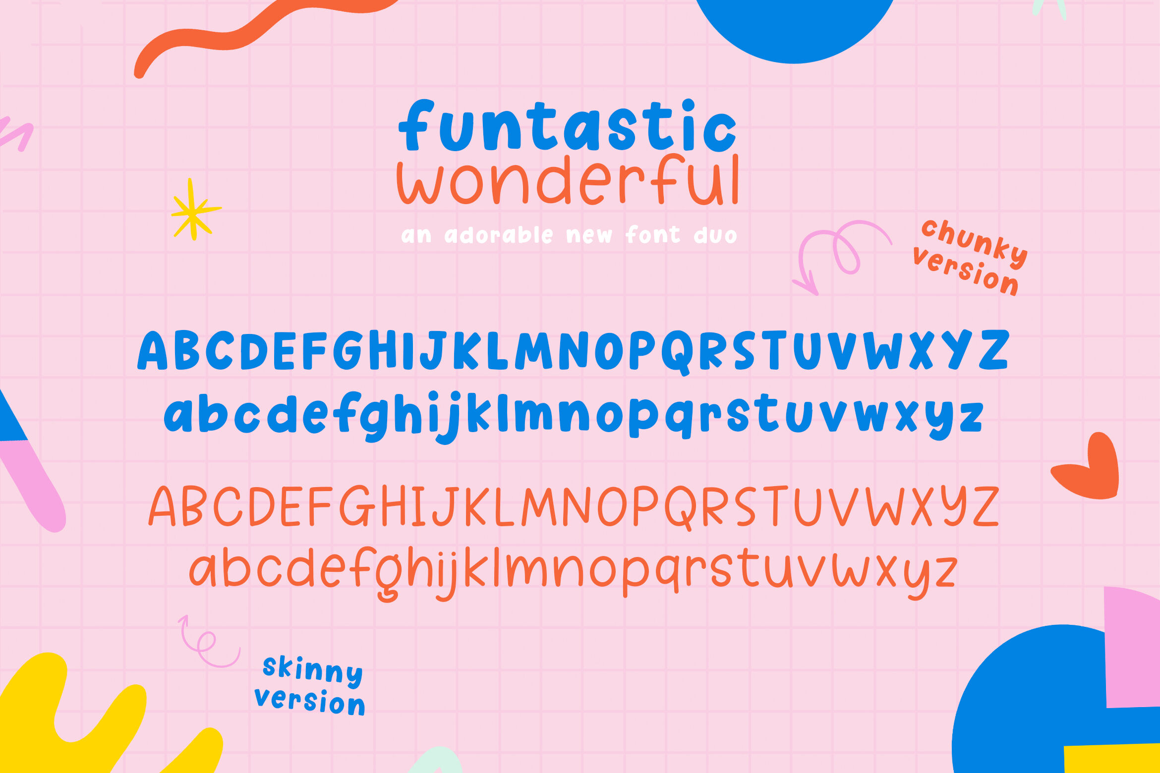 Funtastic Wonderful Font Duo (Font Duo, Canva Fonts, Procreate Fonts ...