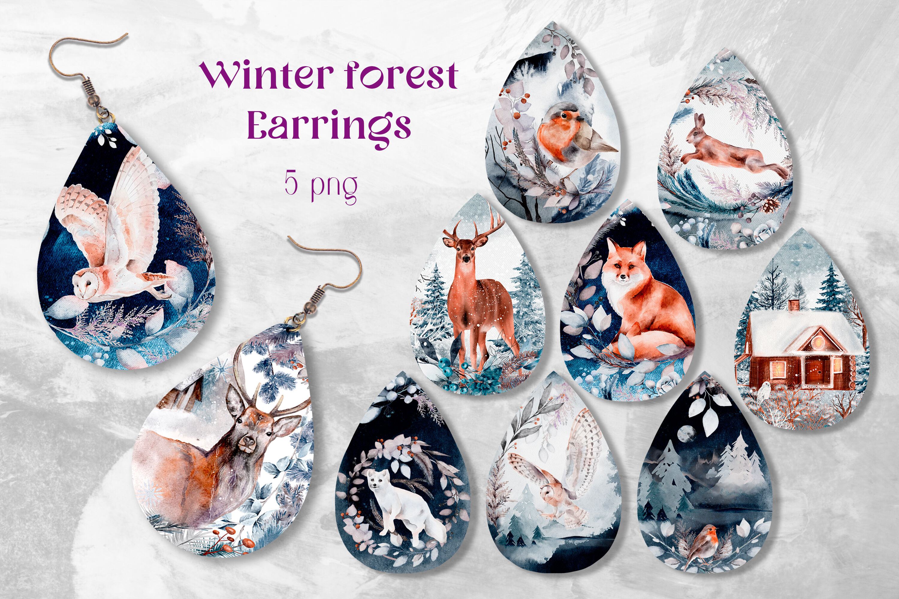 Teardrop Earring Sublimation bundle