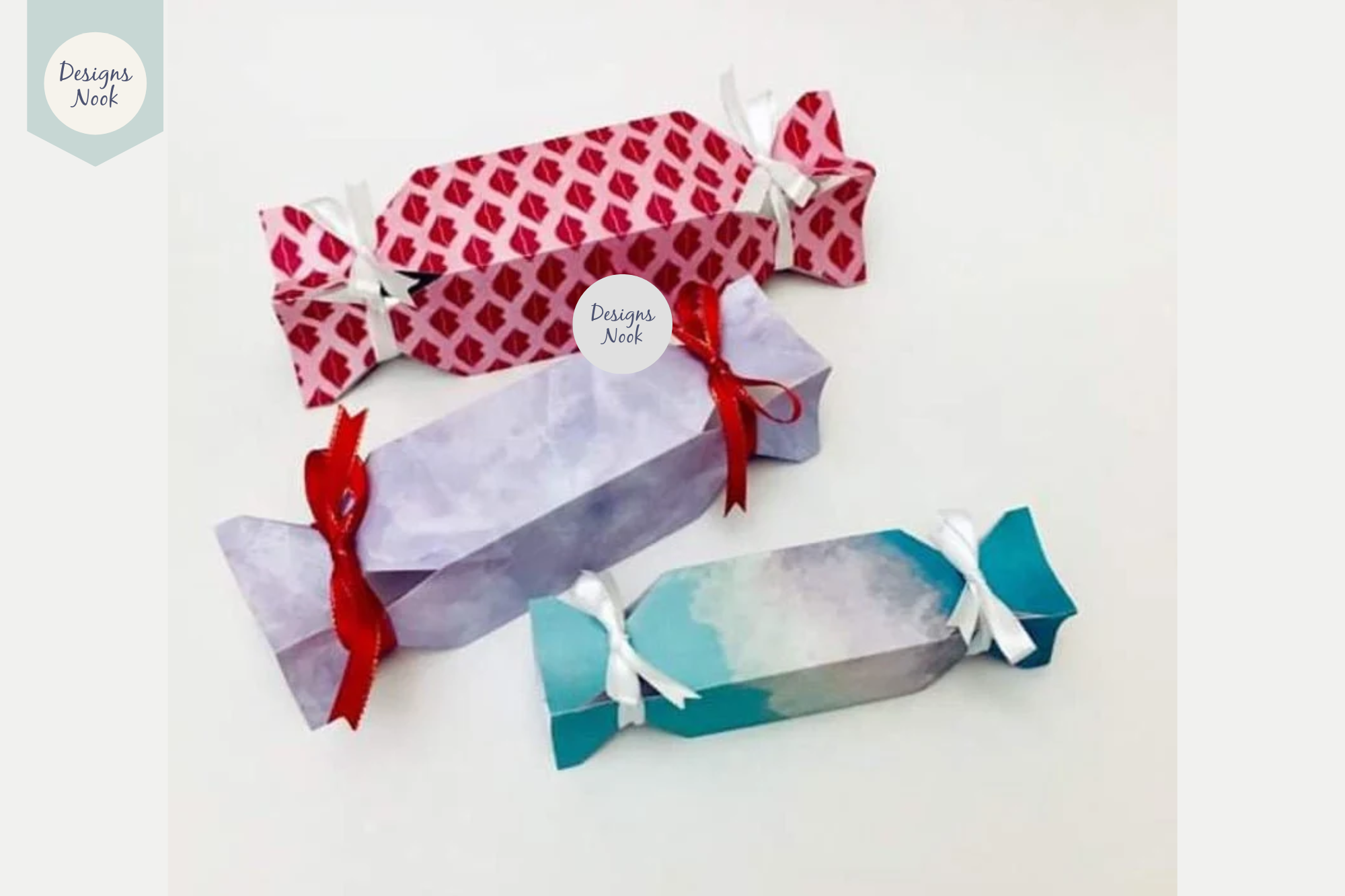 Candy Wrap Box Template SVG Cut File, PDF Printable By TheLoveByrds