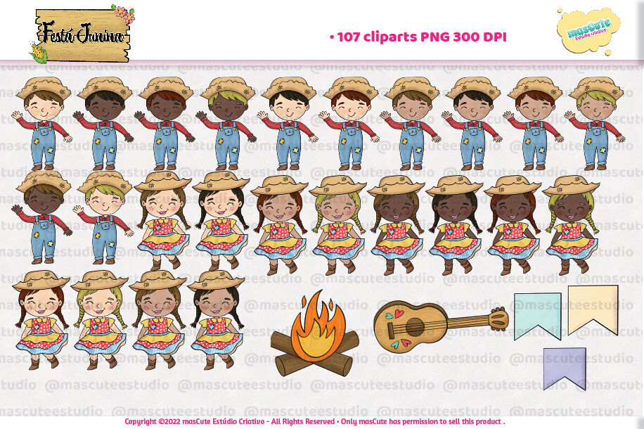 festa junina , brazilian clipart, june festival By mascuteestudio ...