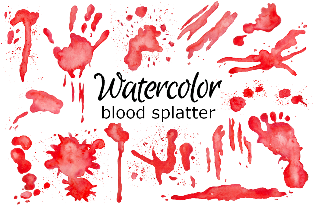 blood splatter png clipart