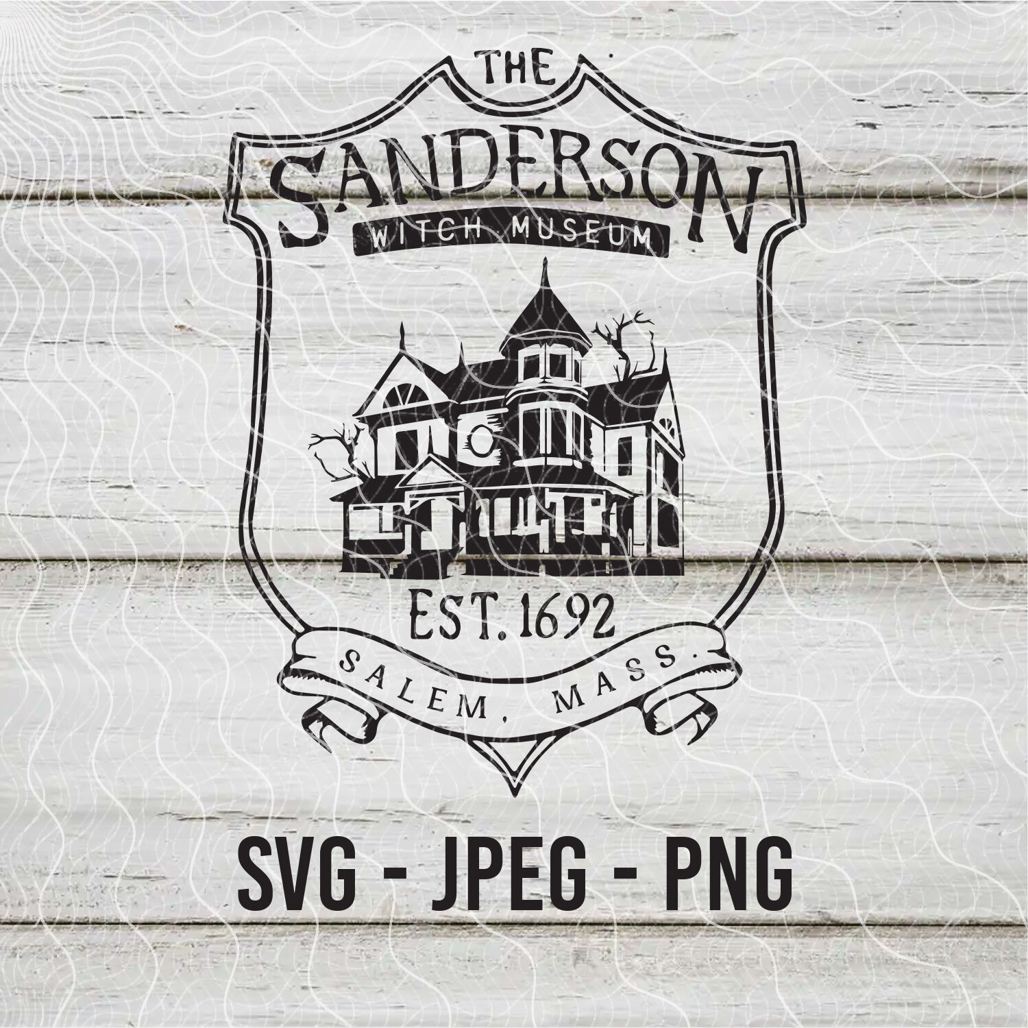 Sanderson Witch Museum Halloween Design, SVG, PNG, JPEG By DIY Studio