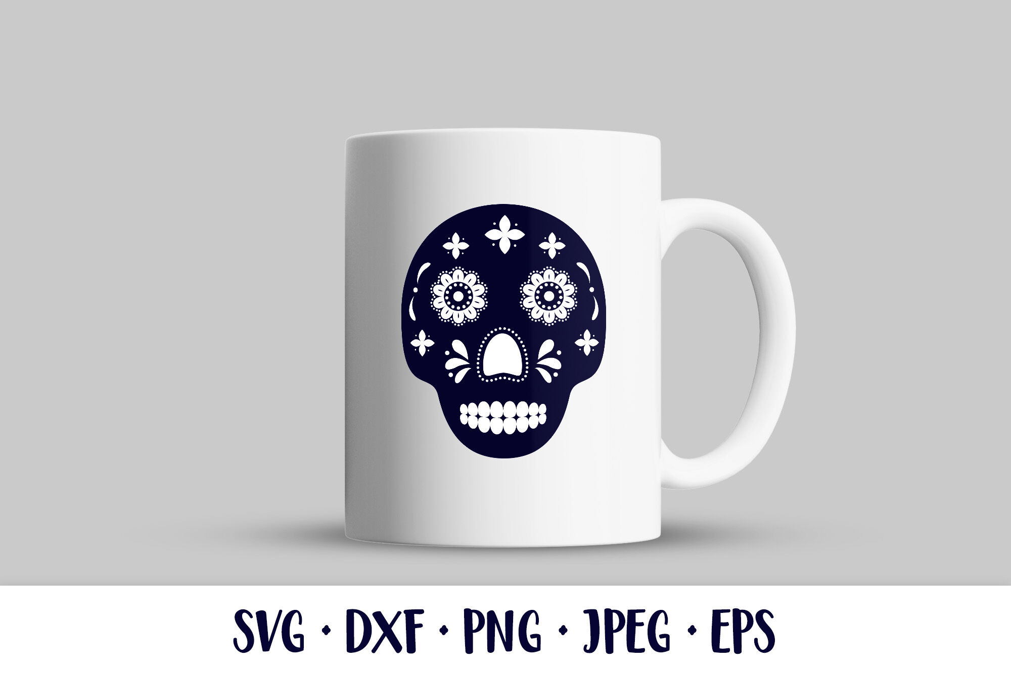 Simple Sugar Skull Svg vector for instant download - Svg Ocean