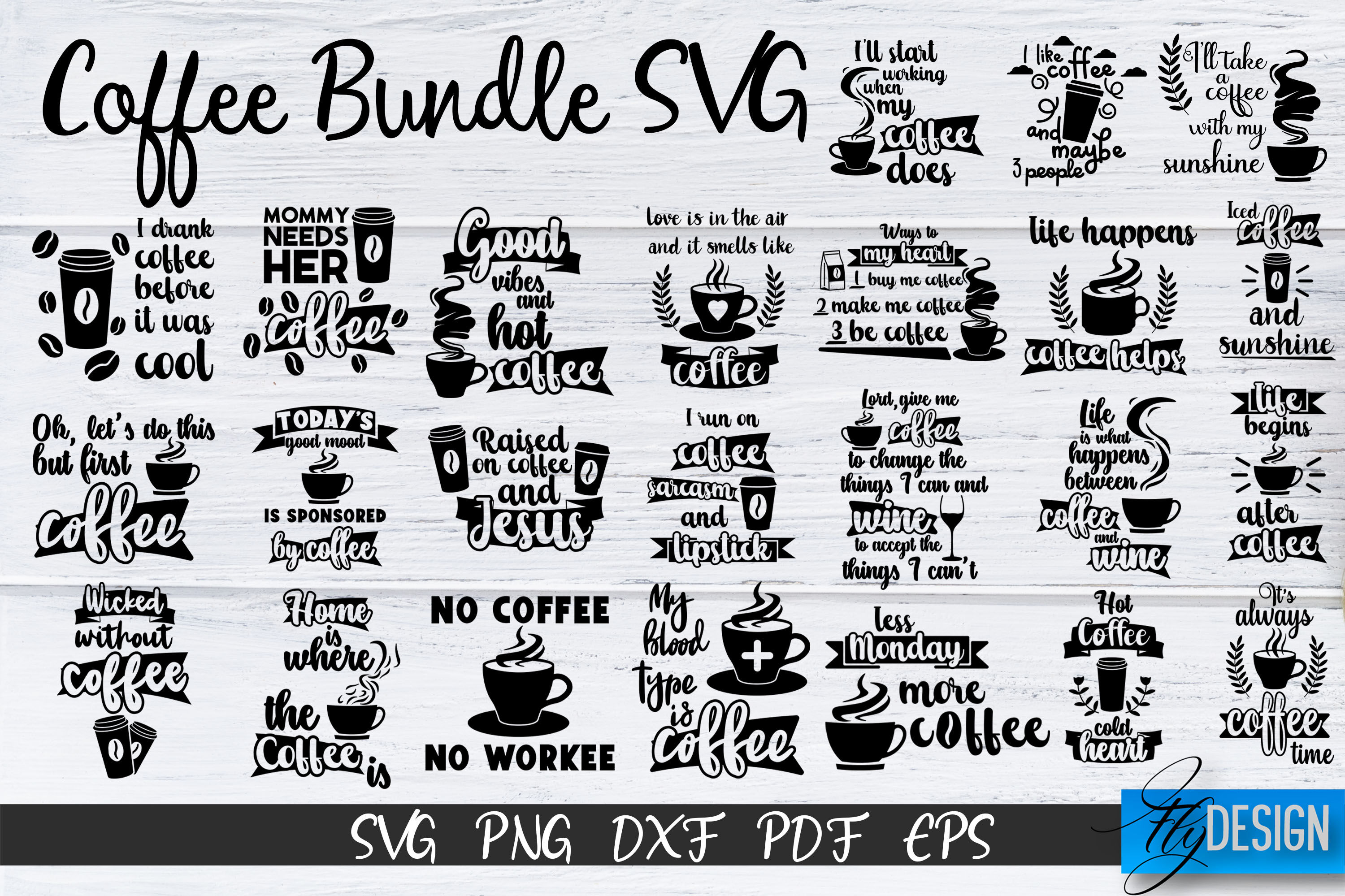 Coffee SVG Cut File, Must Have Coffee Cutting File for Silhouette SVG,  Cricut Download, but First Coffee Graphic Overlay Clipart Coffee Cup 
