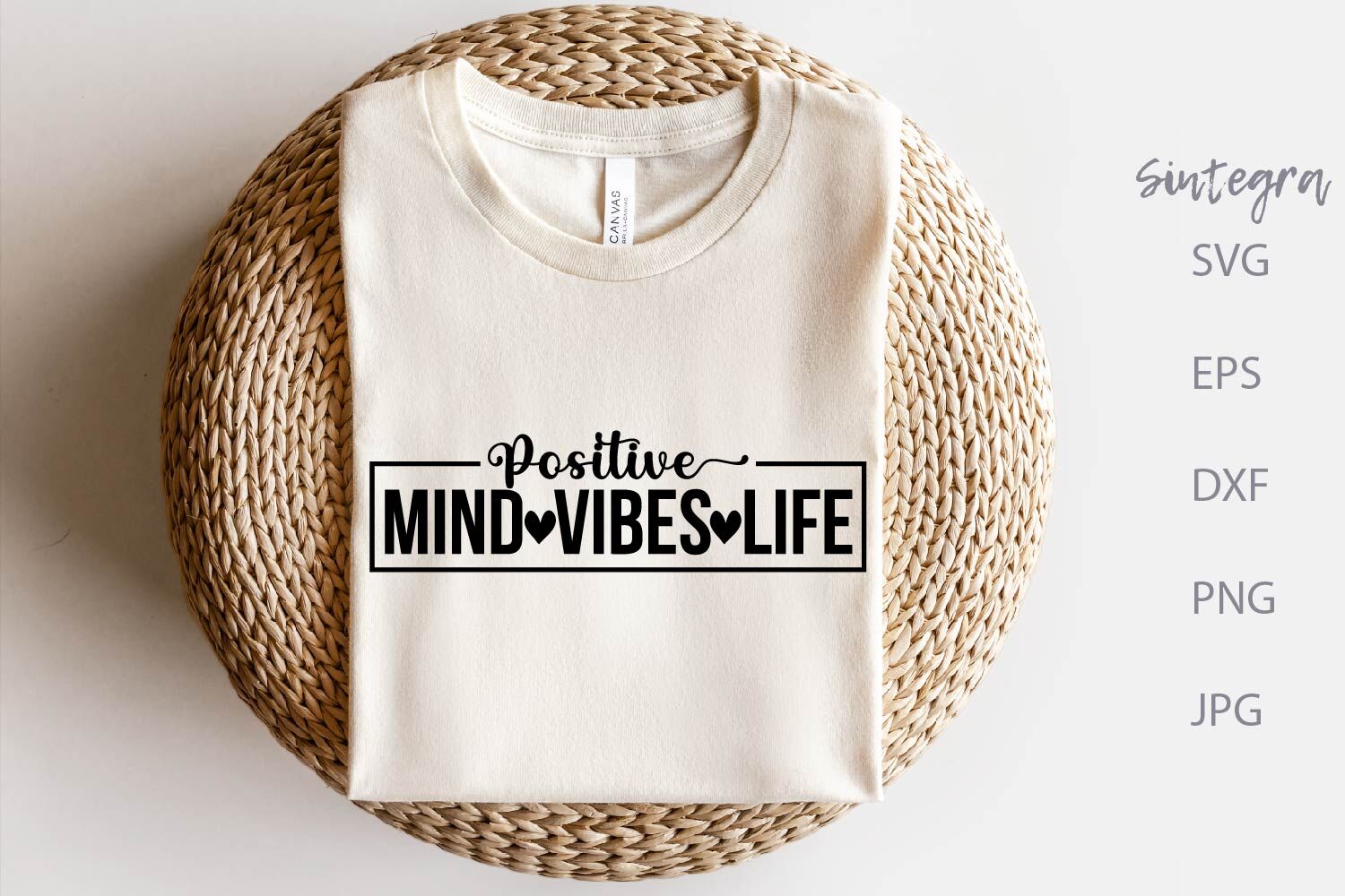 Positive Mind Vibes Life SVG By Sintegra | TheHungryJPEG