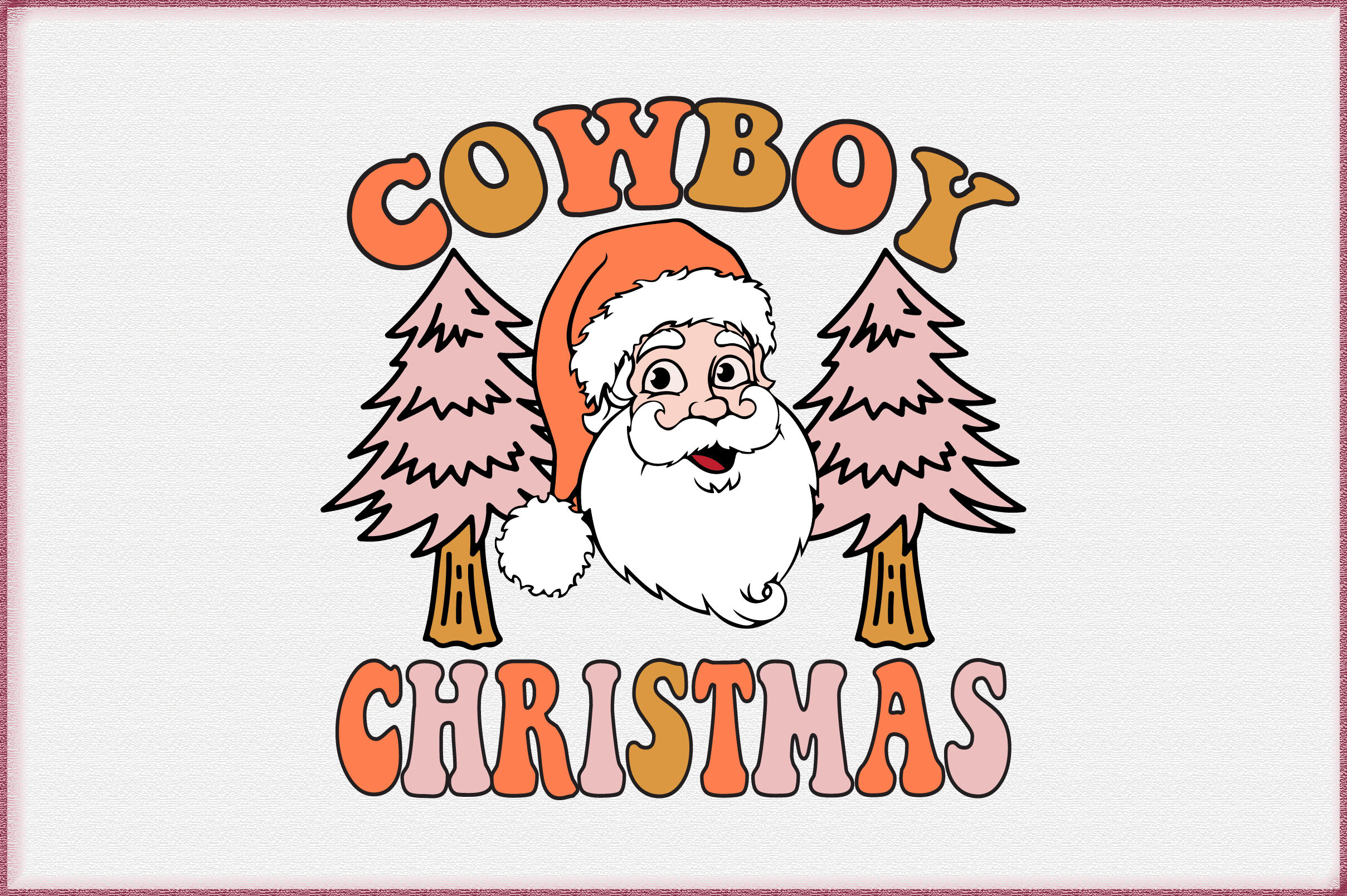 Cowboy Christmas Sublimation By Jasim TheHungryJPEG