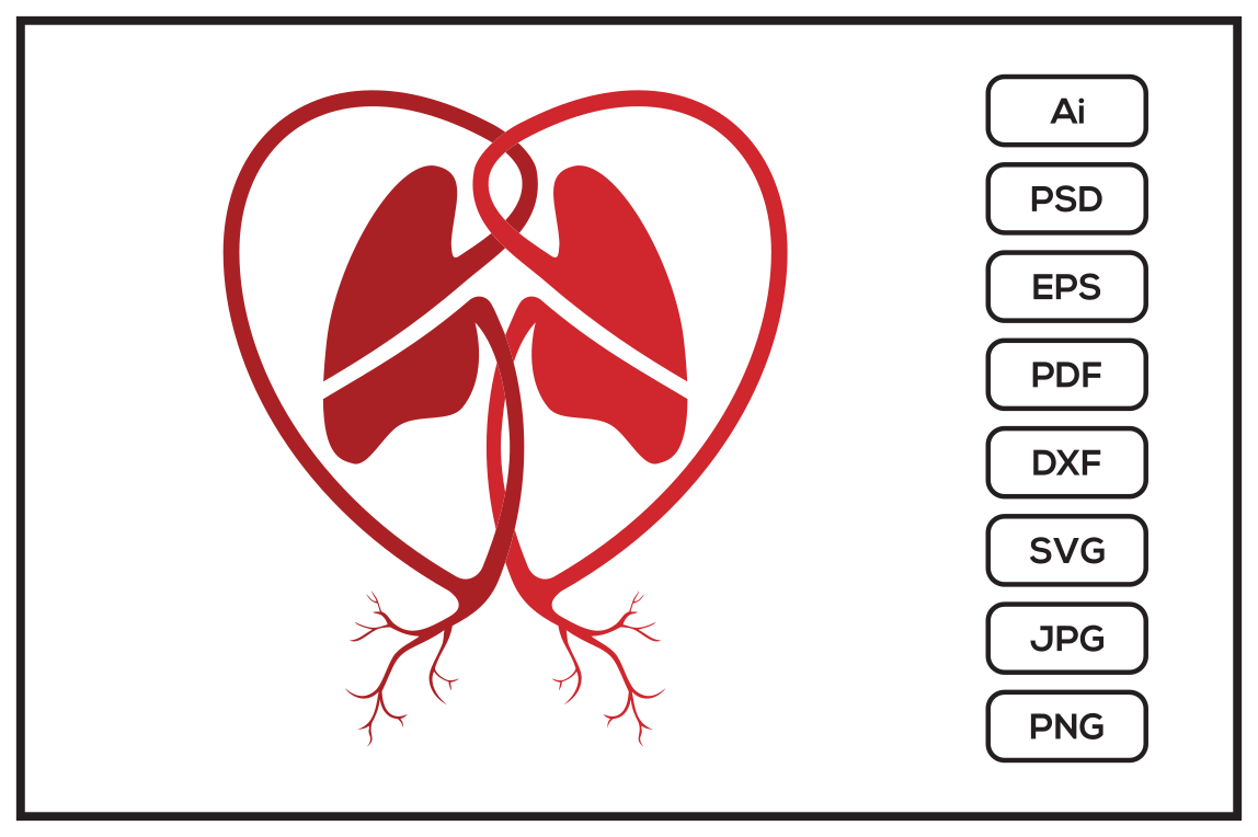 Lung Logo Template symbol stock illustration. Illustration of icon -  163283852