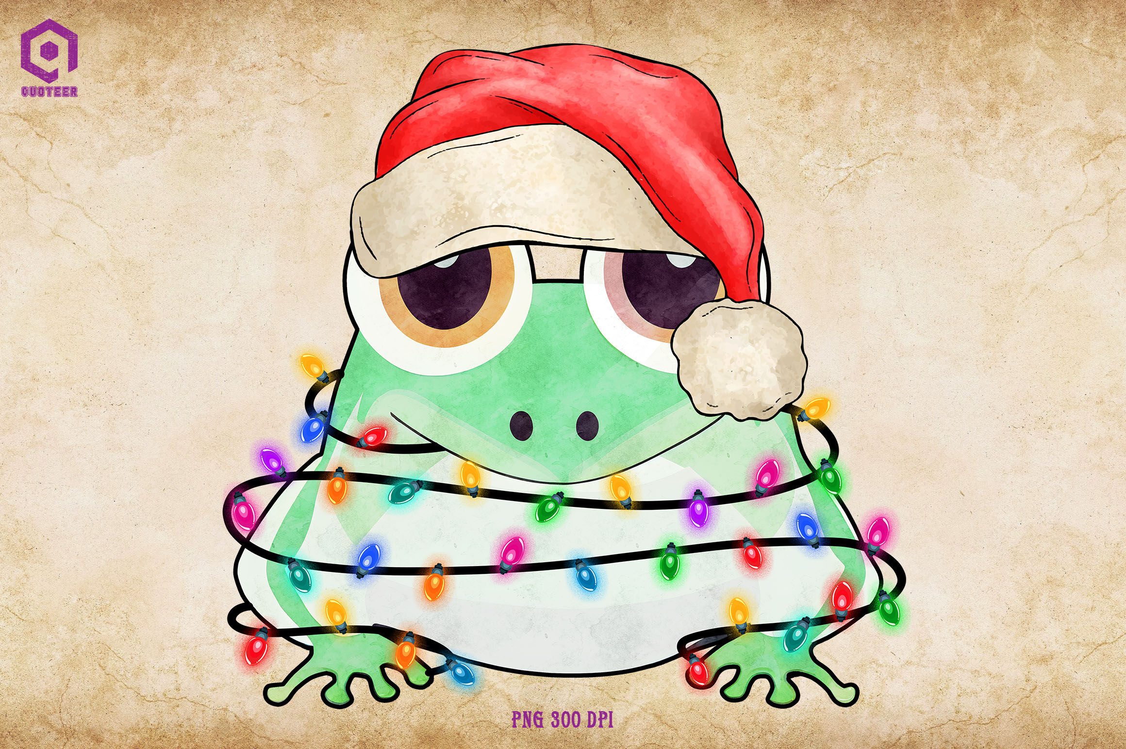 christmas frog lights