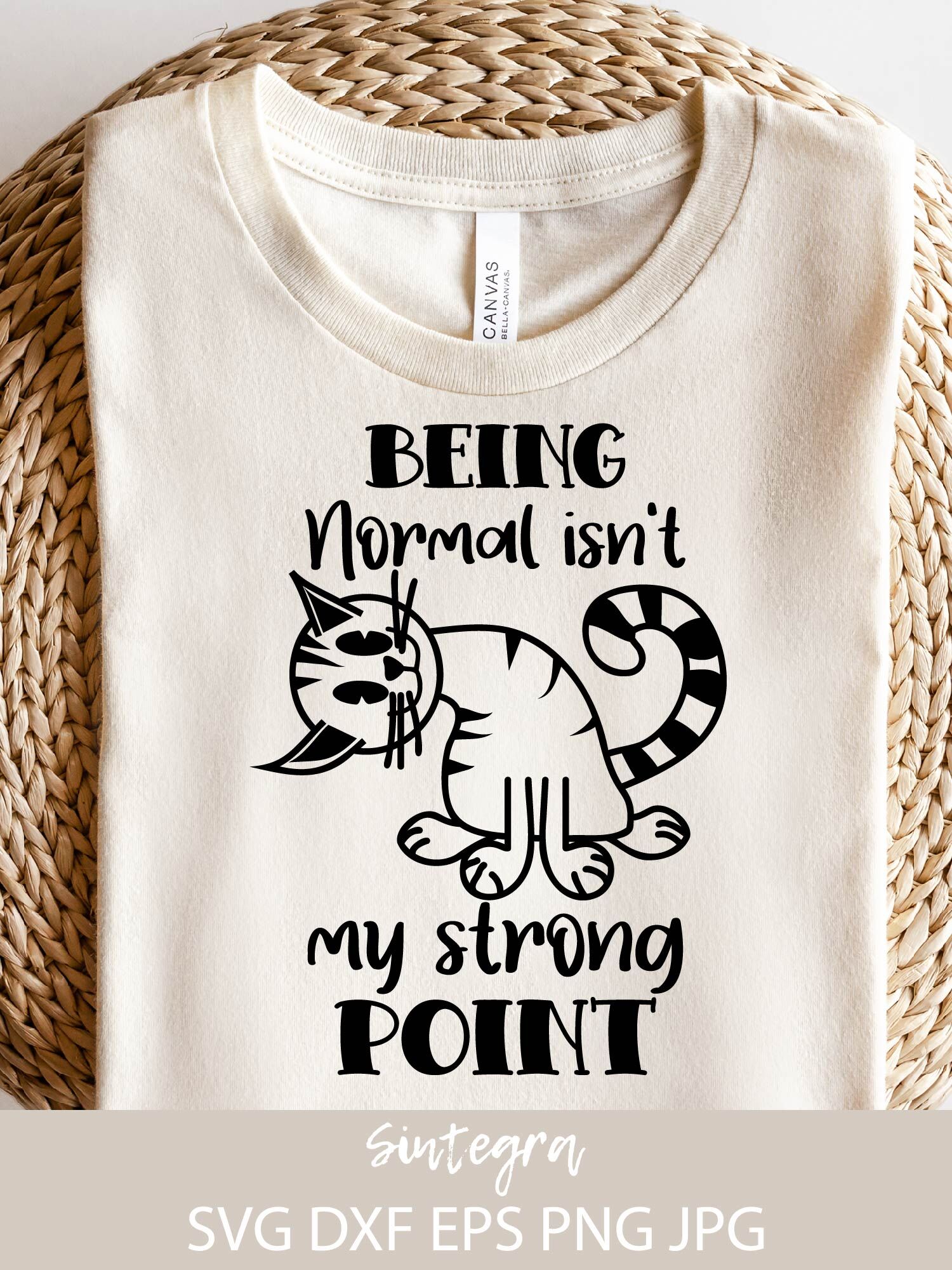 Being Normal Isn't My Strong Point, Funny Cat Animal SVG By Sintegra ...
