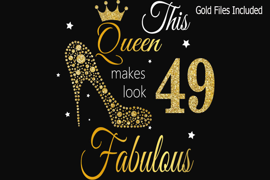 49th birthday svg, Queen Birthday 49th Svg, 49th Birthday svg, 49th Bi By Lillyarts