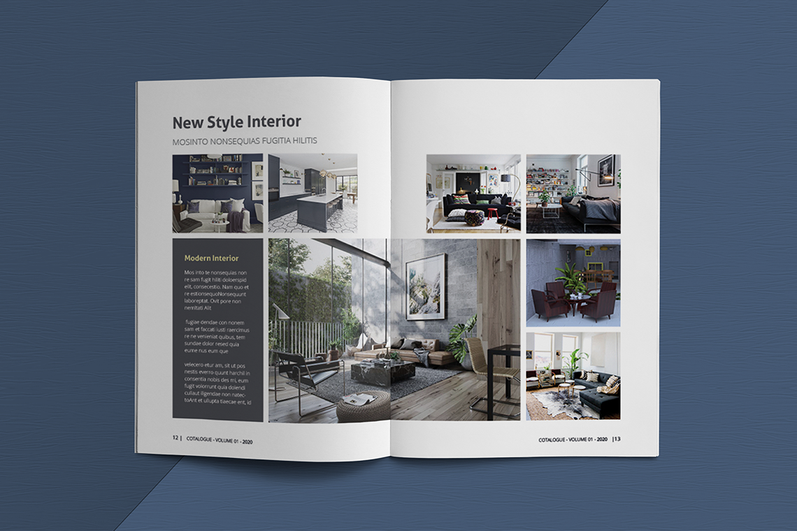 A5 Catalogue Template By Unicode Studio | TheHungryJPEG