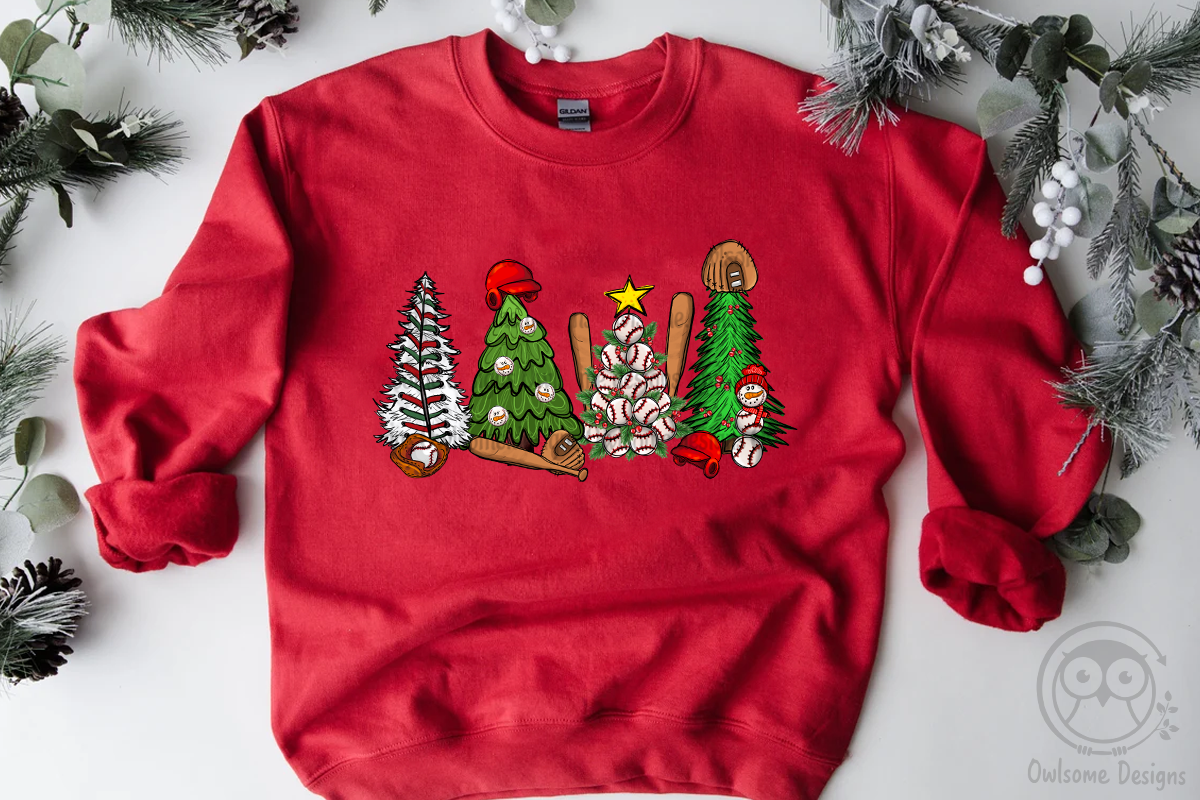 Baseball Christmas Sublimation By Owlsome.designs | TheHungryJPEG