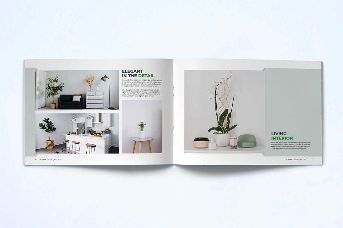 Interior Catalogue Template By Unicode Studio | TheHungryJPEG