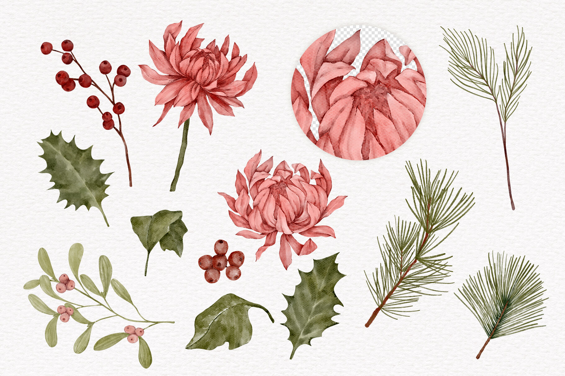 WINTER FLOWERS CLIPART (1671494)