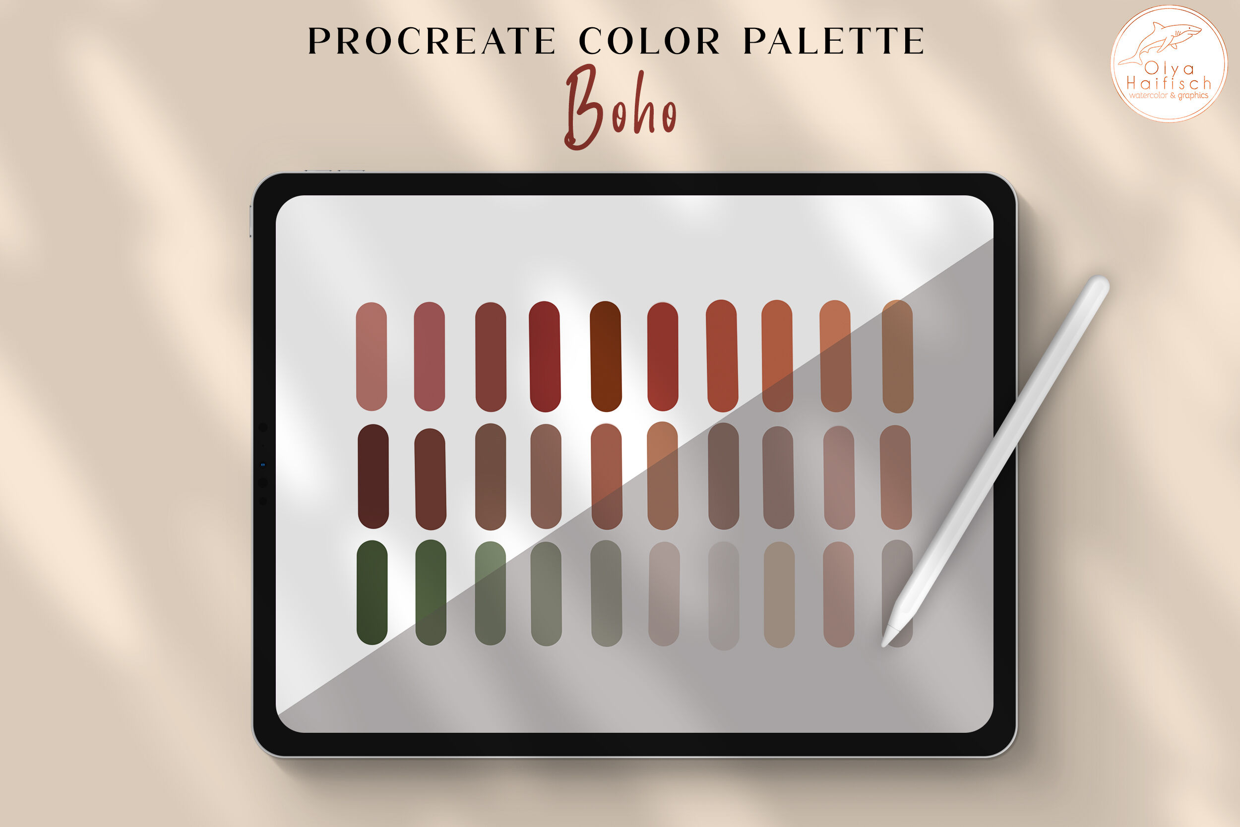 Blonde Hair Color Procreate Palette