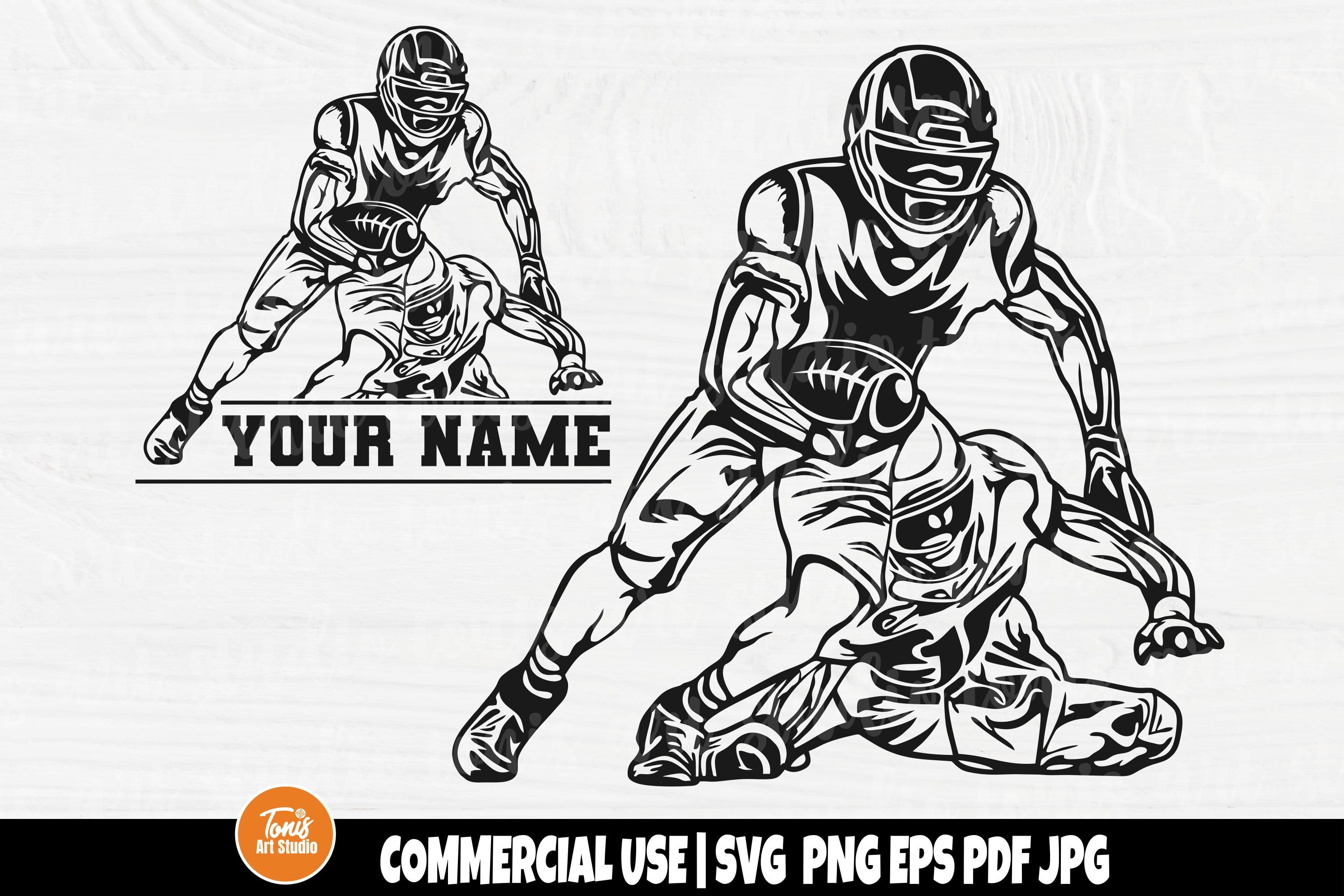 American football player clipart. Free download transparent .PNG