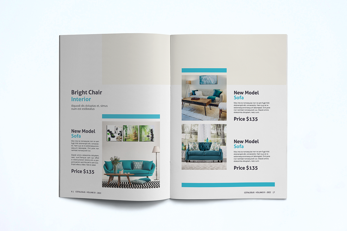 Interior Catalogue Template By Unicode Studio | TheHungryJPEG