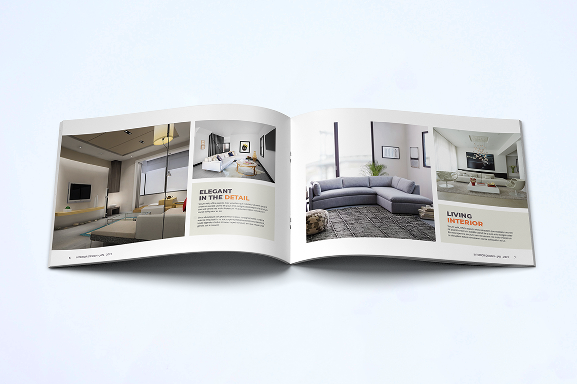 Interior Catalogue Template By Unicode Studio | TheHungryJPEG