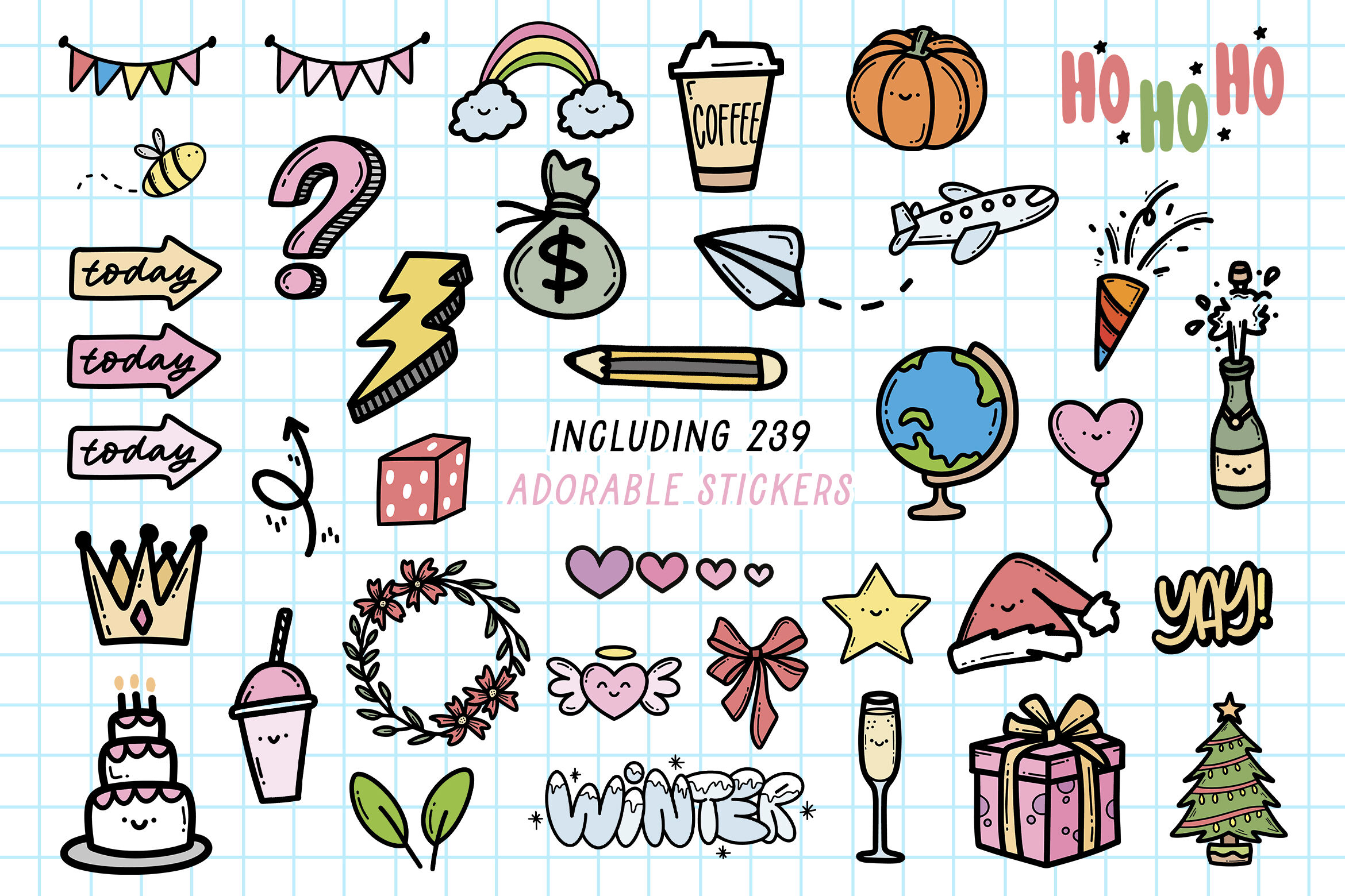 The Calendar Sticker Pack (Calendar Stickers, Good Notes Stickers) By  Lollipop Hand Drawn