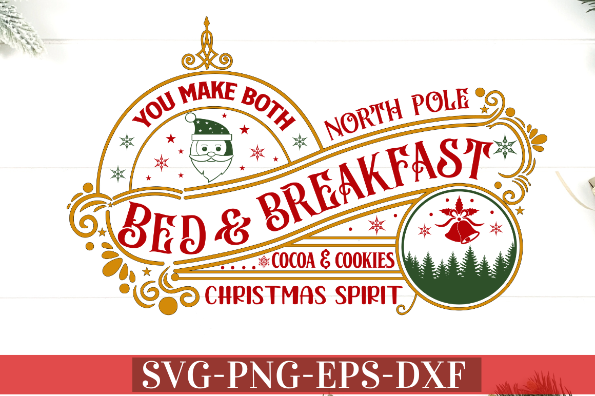 Buy North Pole Sign, Bed and Breakfast Sign, Christmas Clearance
