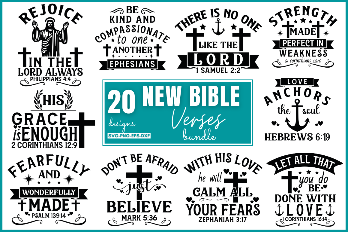 Bible verse SVG Bundle By DESIGNS DARK | TheHungryJPEG