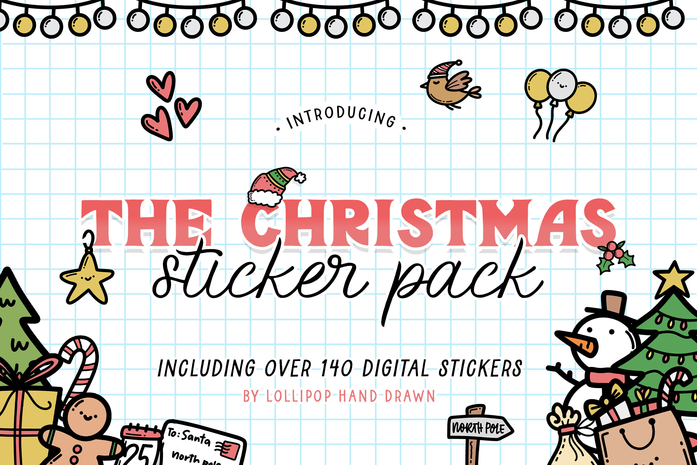 Happy Holidays Sticker  Christmas stickers printable, Holiday stickers,  Xmas sticker