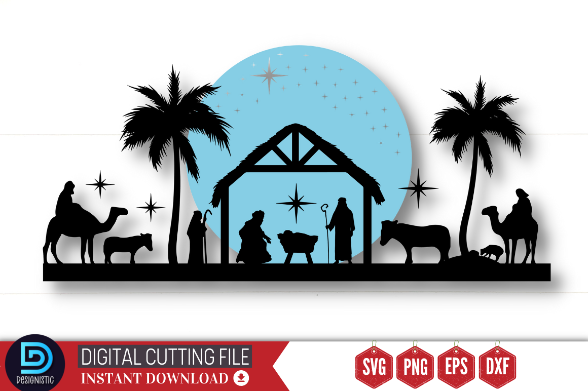 Nativity Christmas Vector Bundle By DESIGNS DARK | TheHungryJPEG