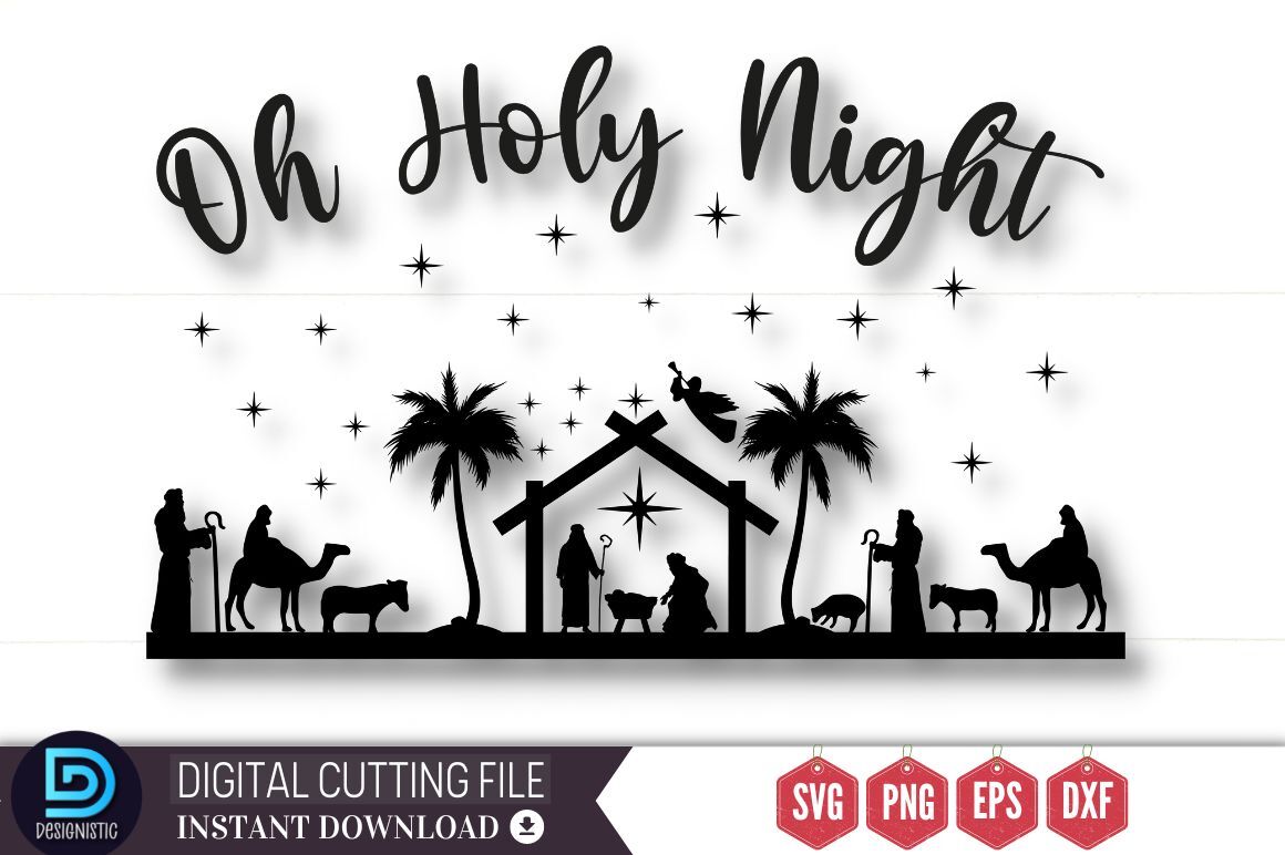 Mega Christmas Nativity SVG Bundle By DESIGNISTIC | TheHungryJPEG