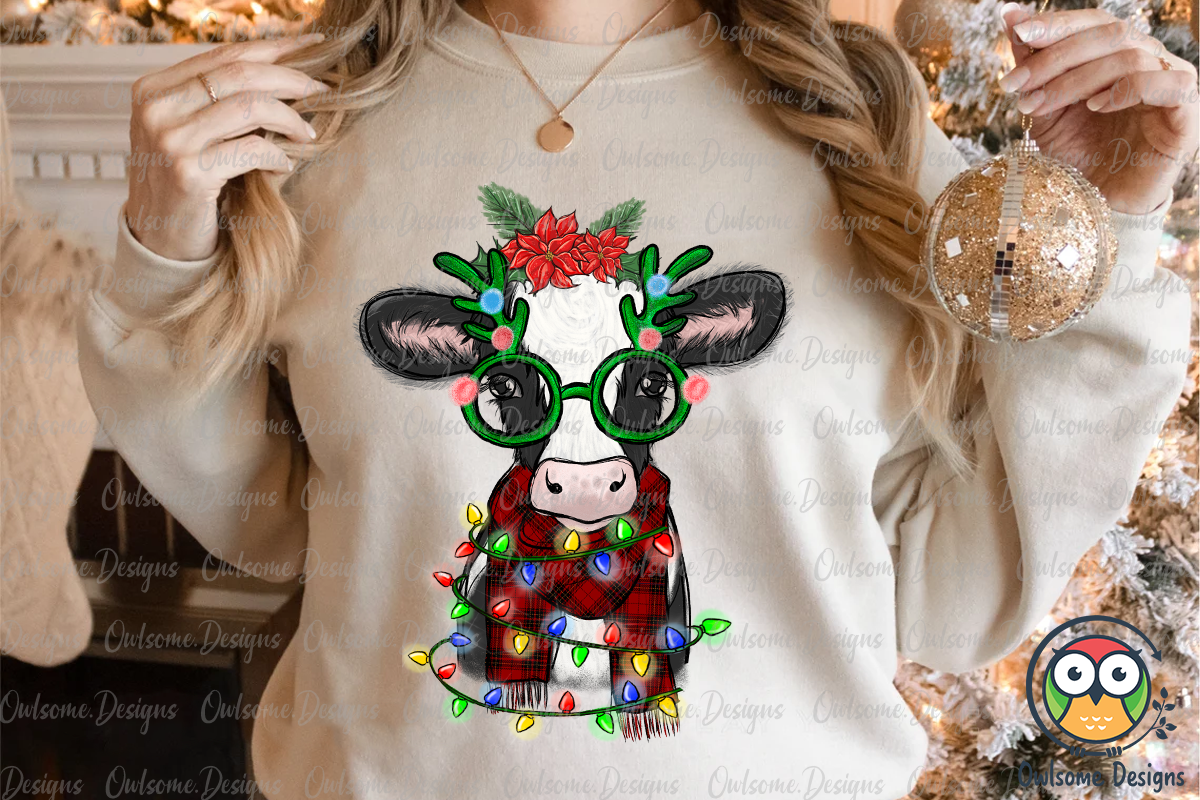 Baby Cow PNG Sublimation By Owlsome.designs TheHungryJPEG