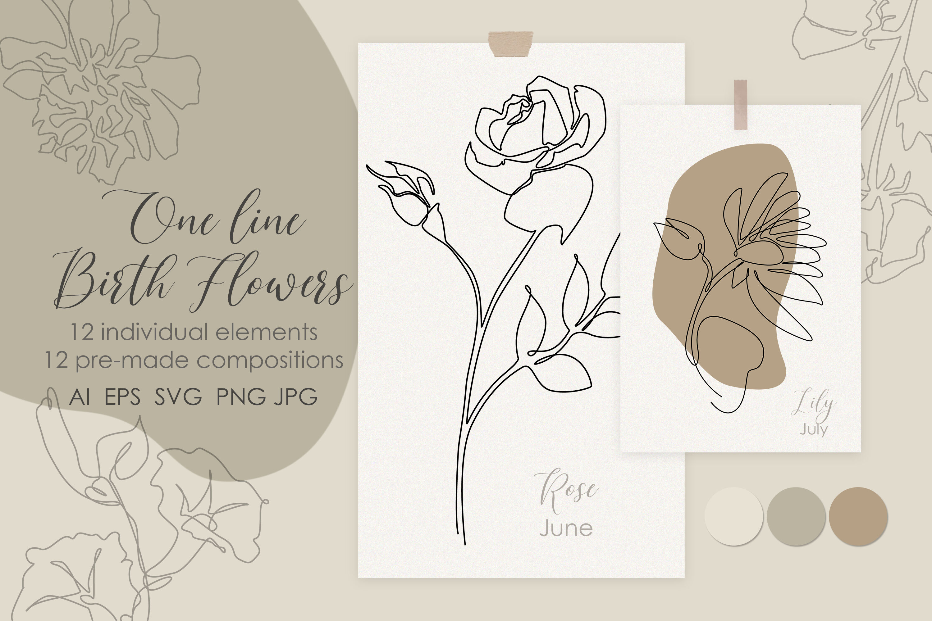 Abstract Line Element Vector Hd PNG Images, Svg Black Rose