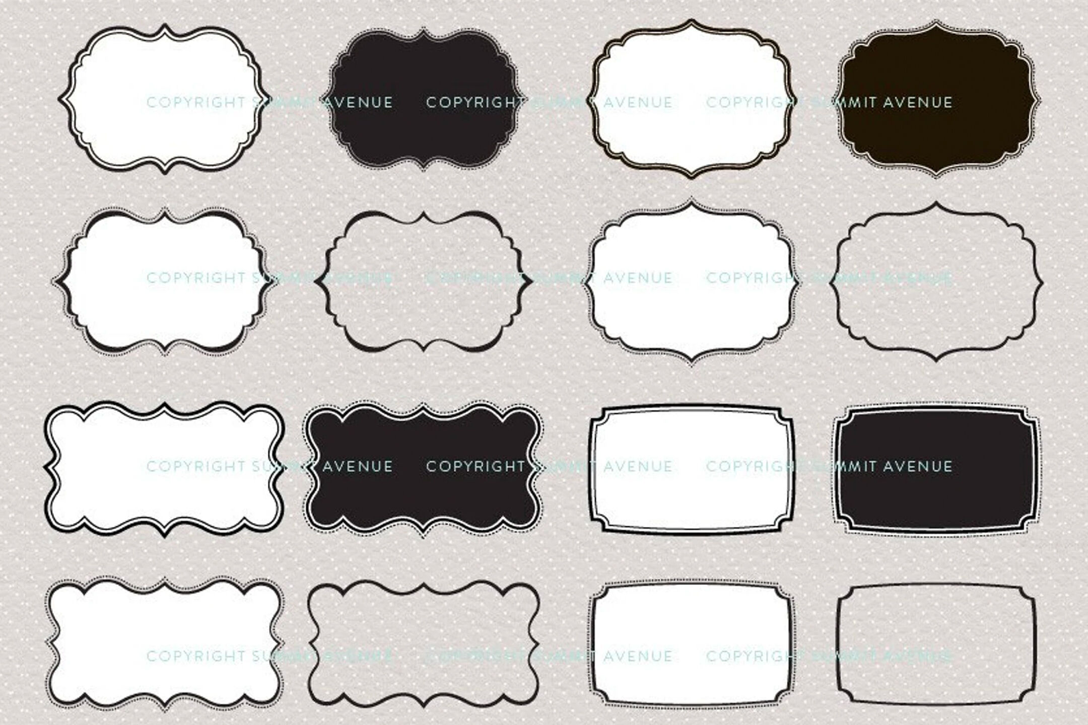free printable label shapes