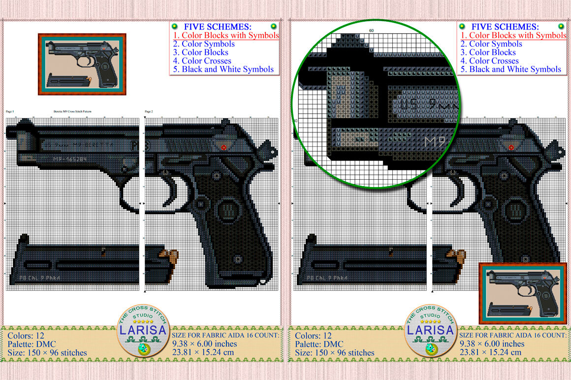 Gun - Cross-Stitch Designs