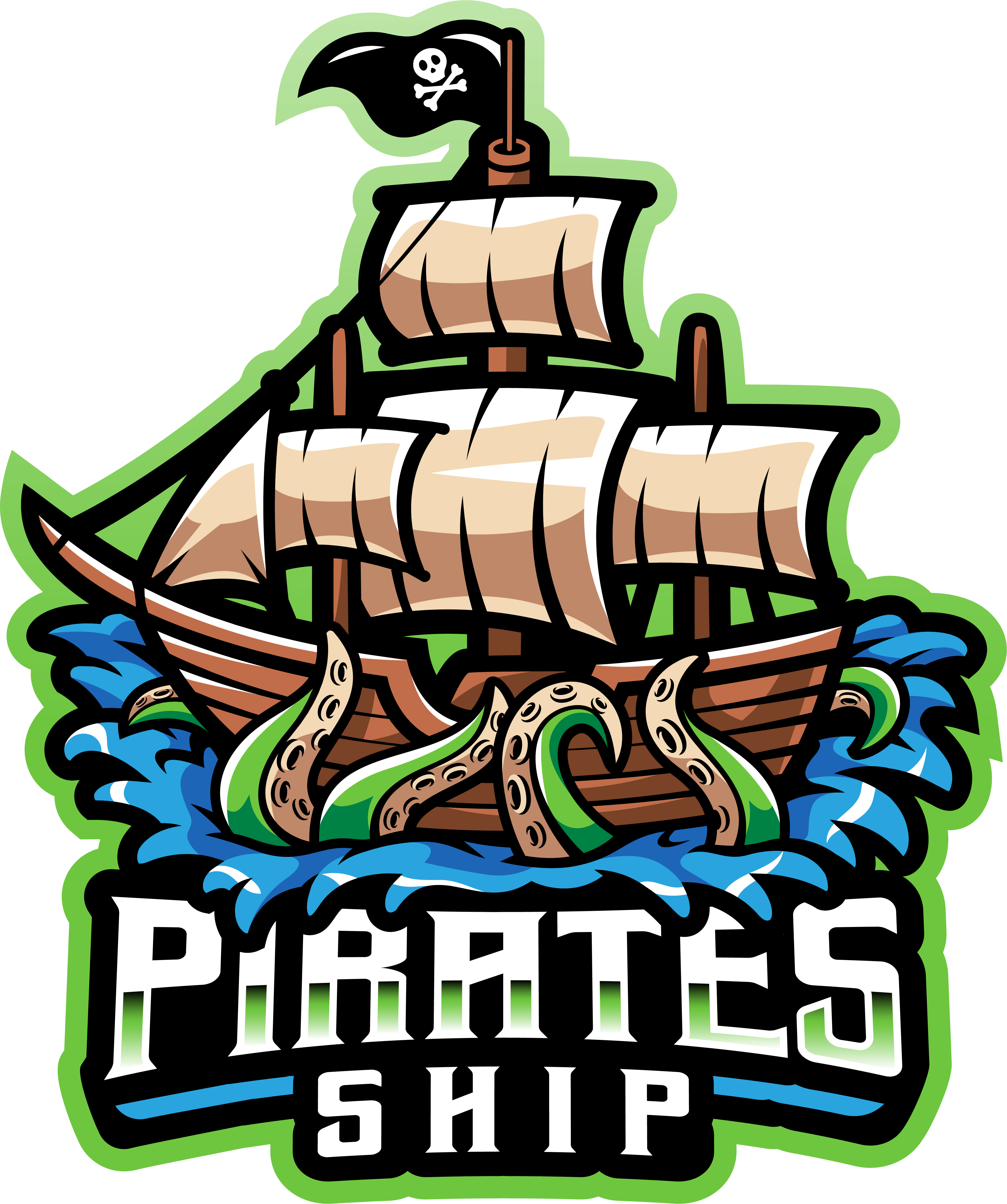 Premium Vector  Pirate esport mascot logo design