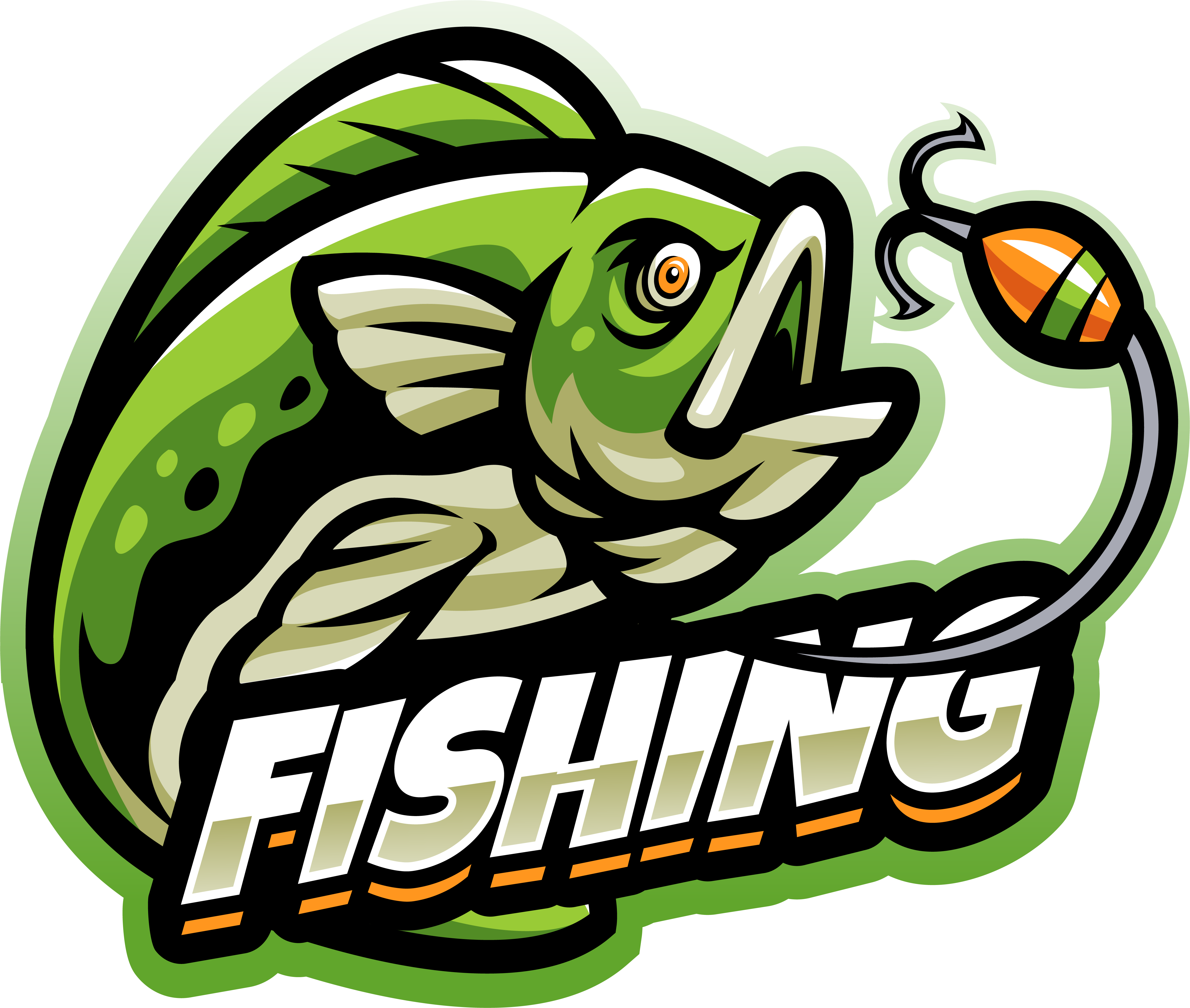 Premium Vector, Vector style bass fishing kids mascot
