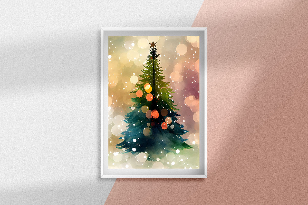 Christmas Bokeh Watercolor Background Bundle By ChippoaDesign ...
