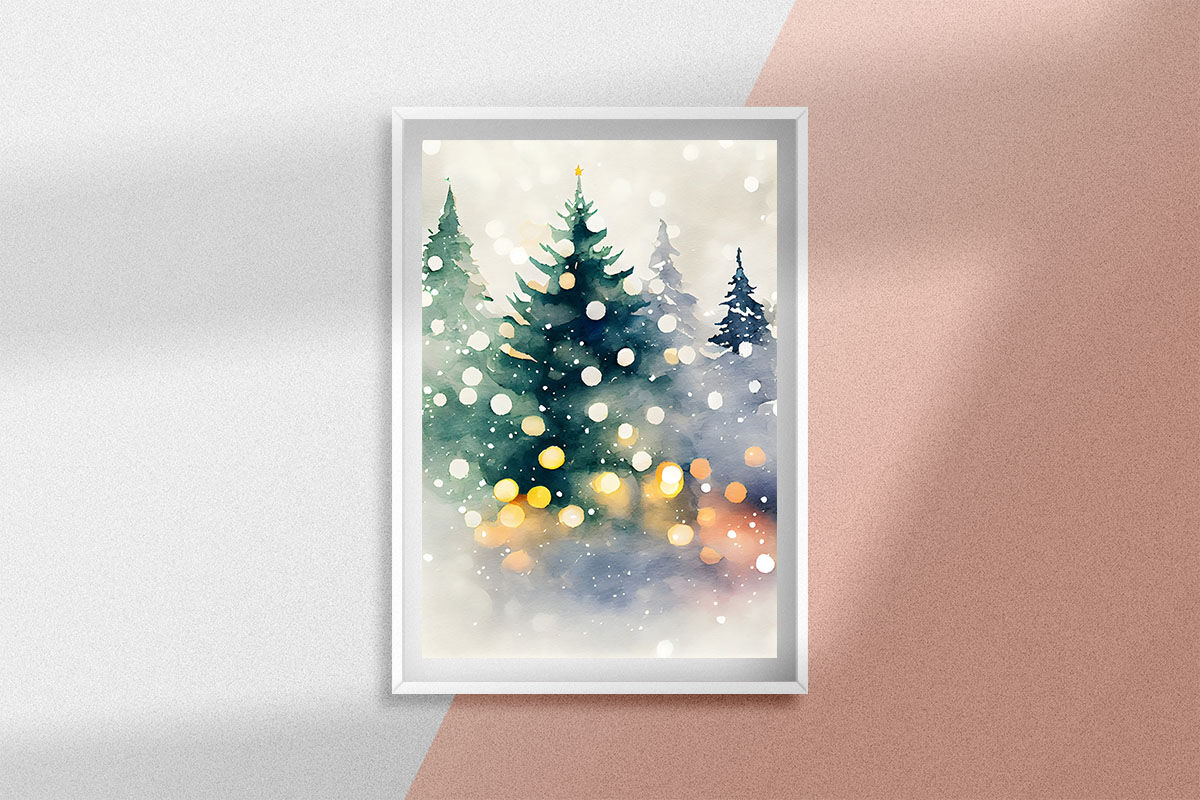 Christmas Bokeh Watercolor Background Bundle By ChippoaDesign ...