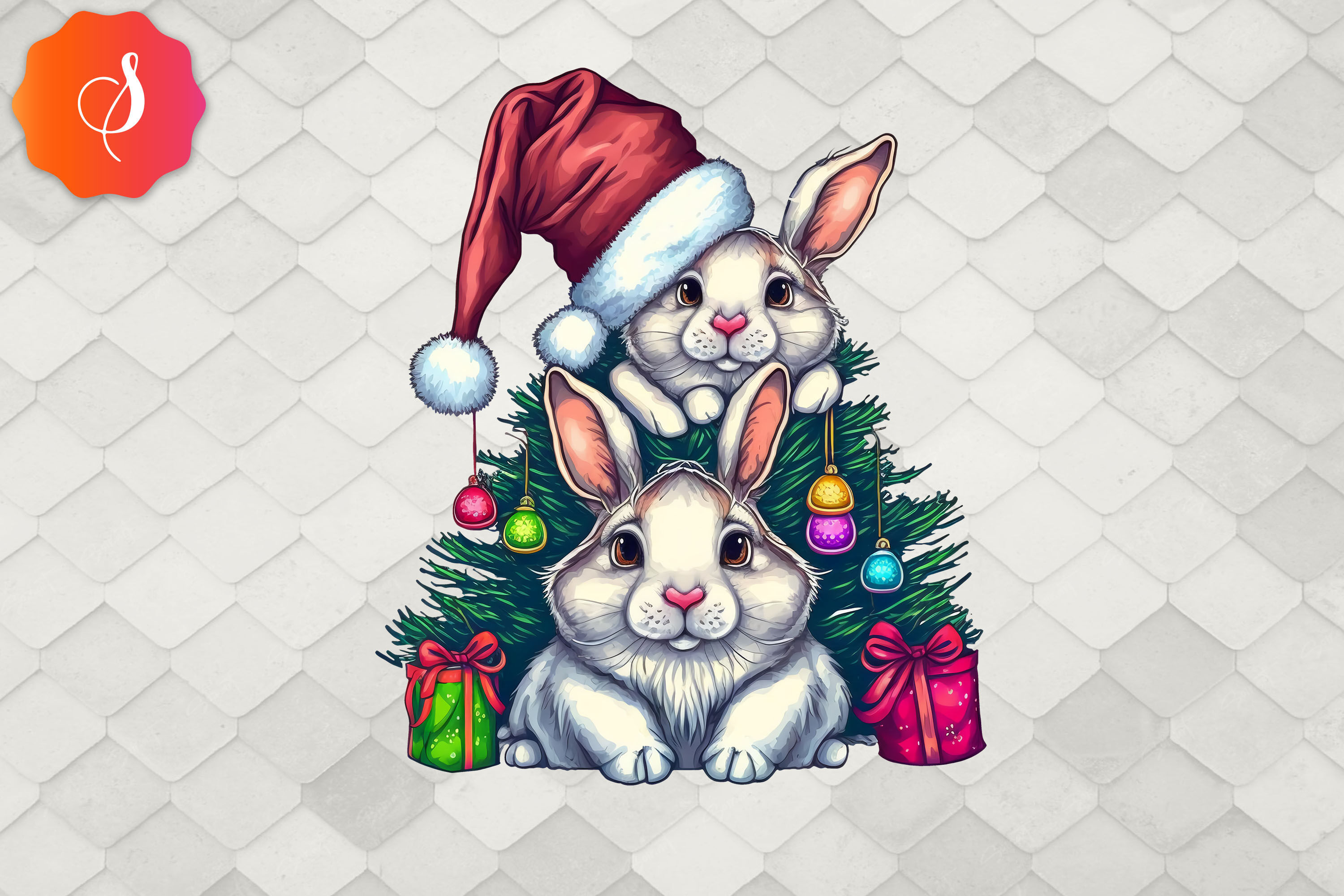 merry christmas bunny